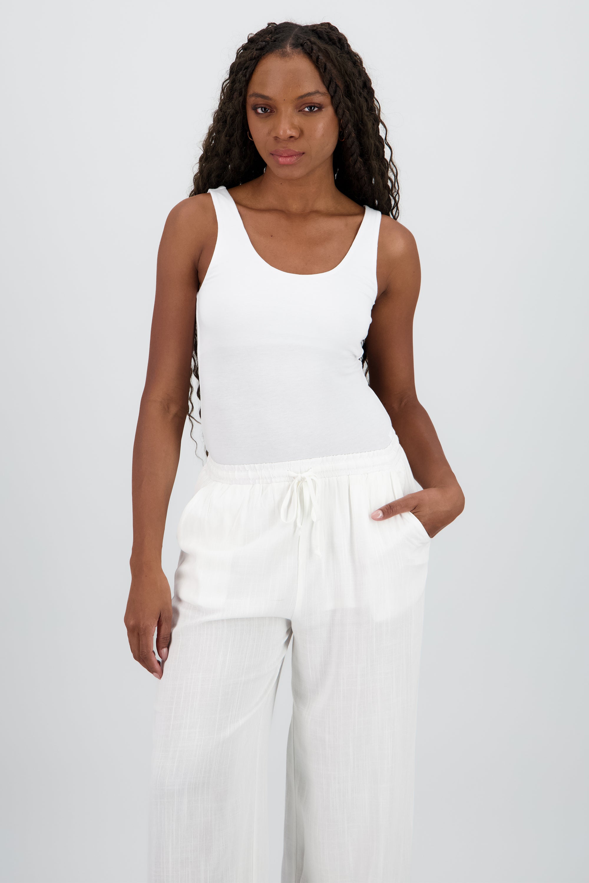 Body liso tirantes escote redondo BLANCO