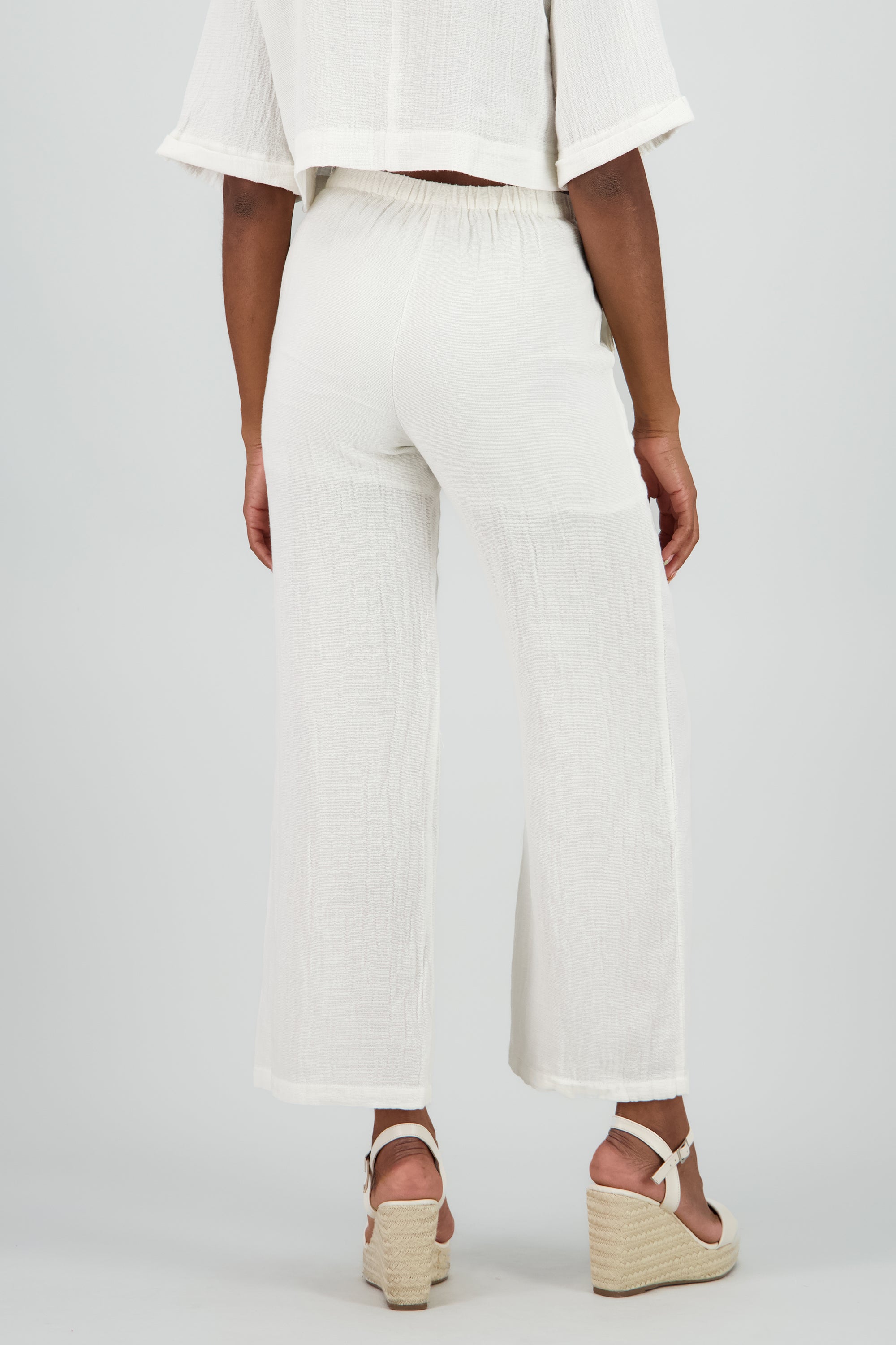 Pantalon detalle bordado AZUL COMBO