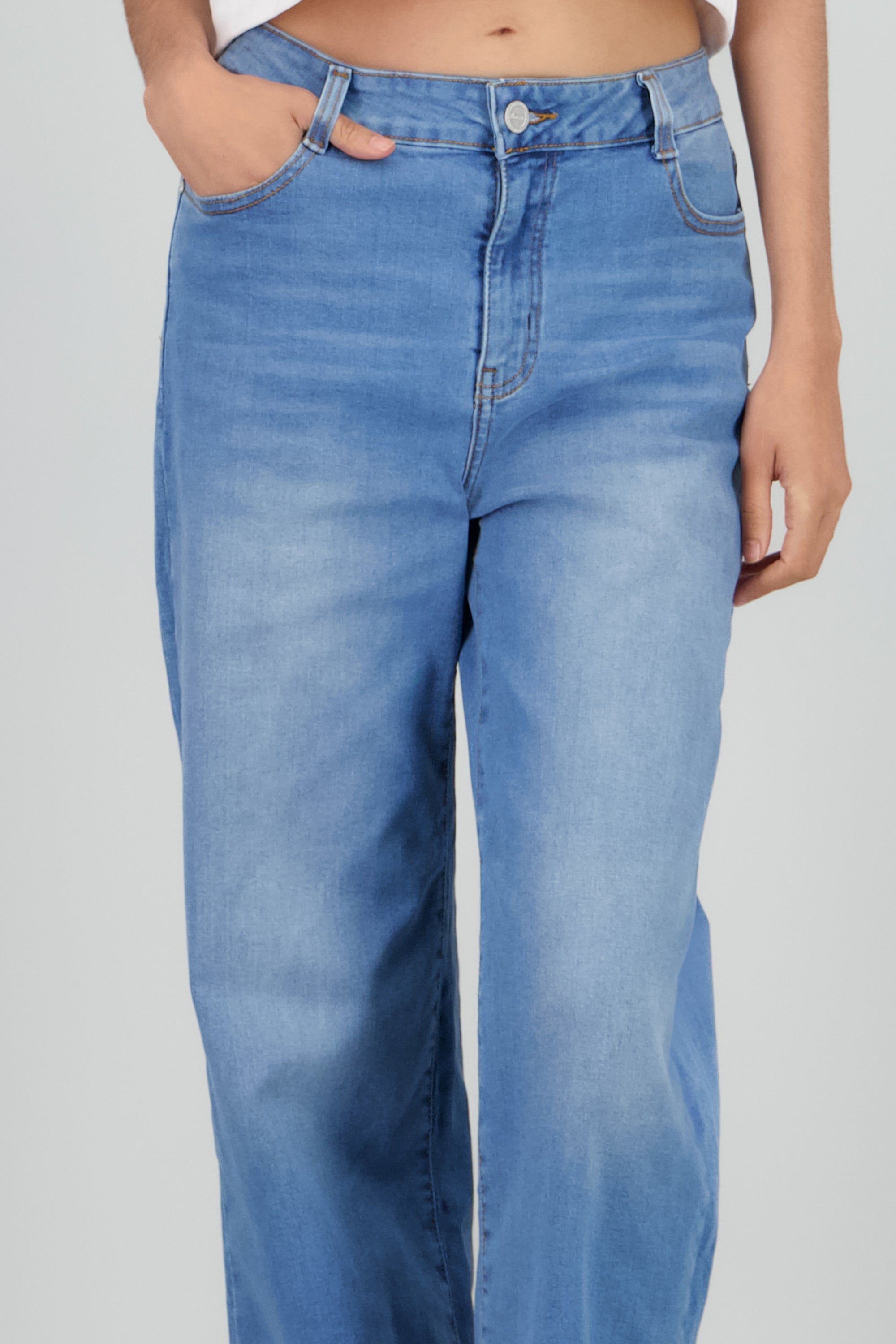 Jeans straight comfort BLEACHED