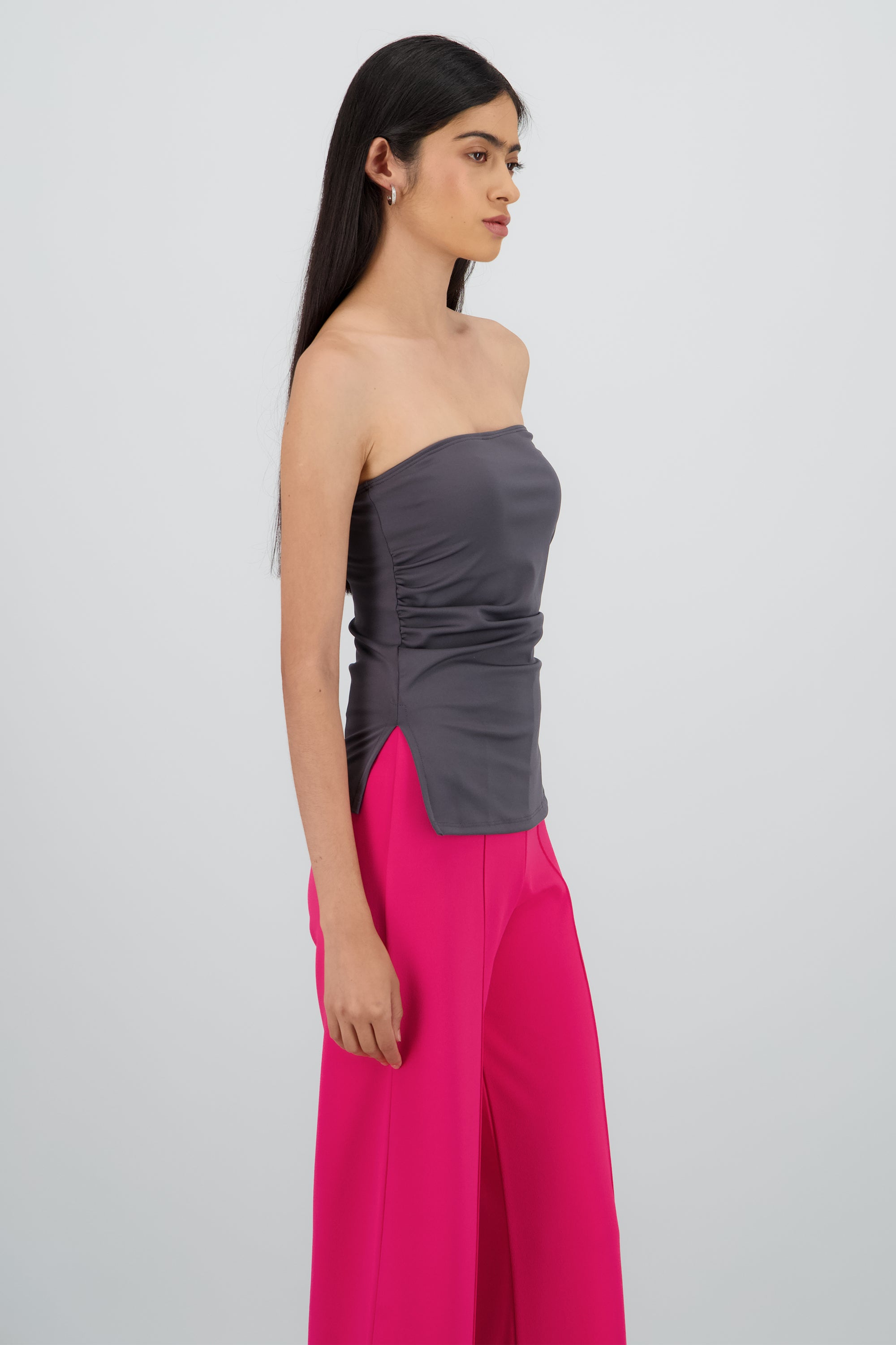 Top tubo abertura GRIS
