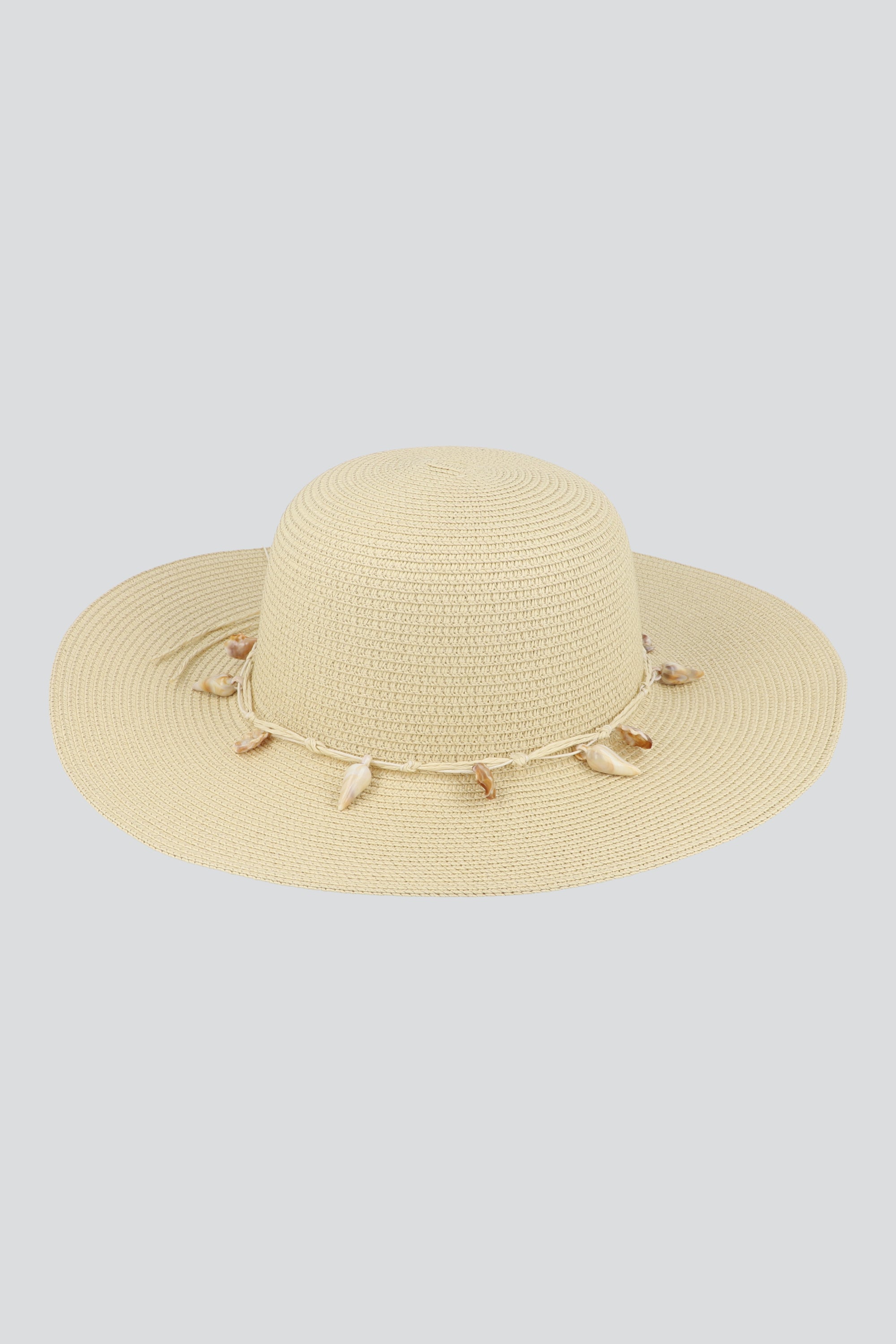 Sombrero floppy conchas BEIGE