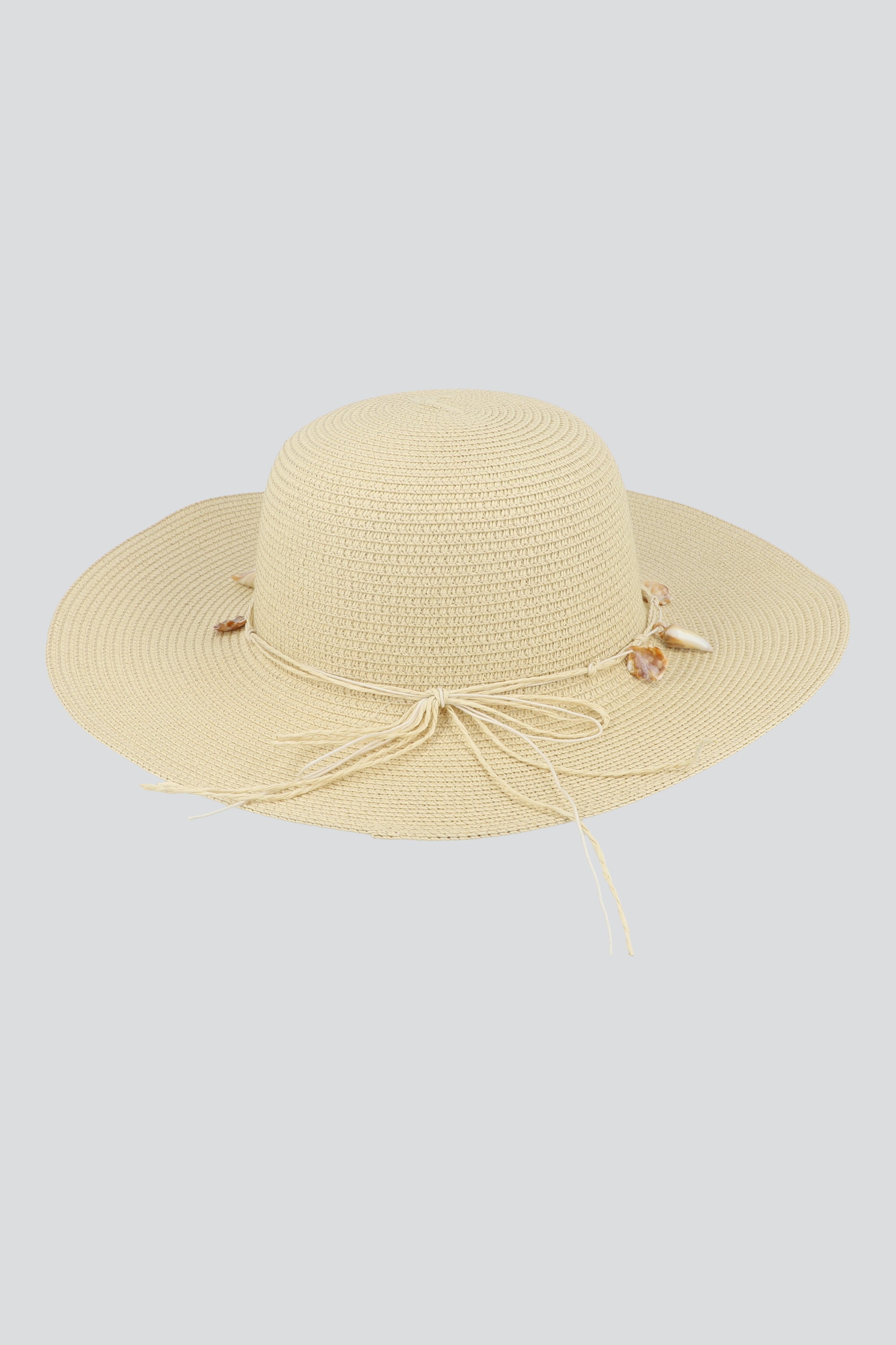 Sombrero floppy conchas BEIGE