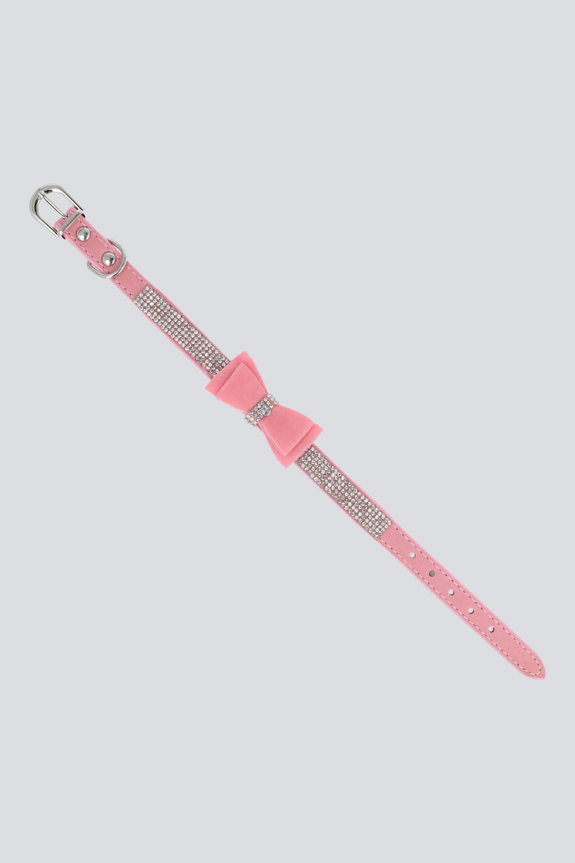 Collar mascota brillos 37cm ROSA