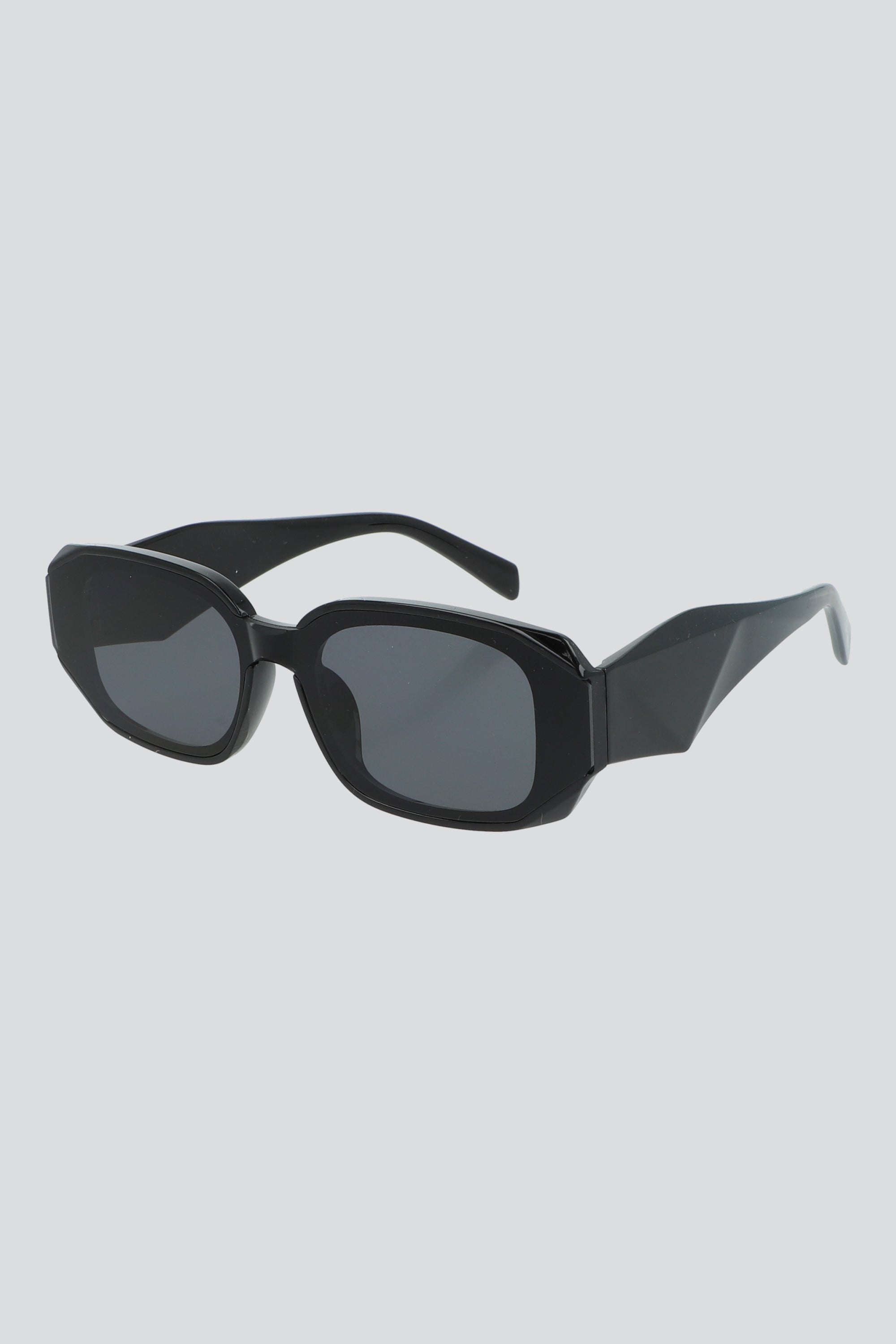 Lentes de sol rectangulo pasta NEGRO