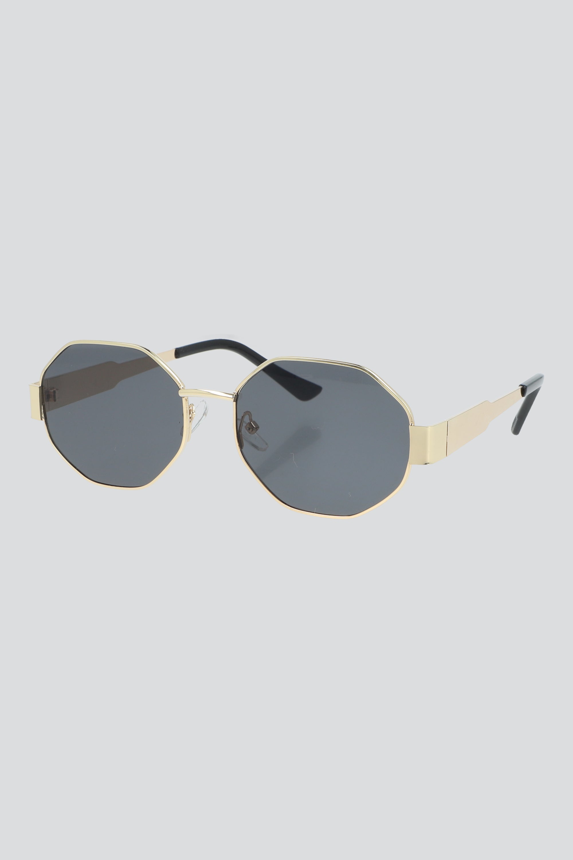 Lentes de sol round NEGRO