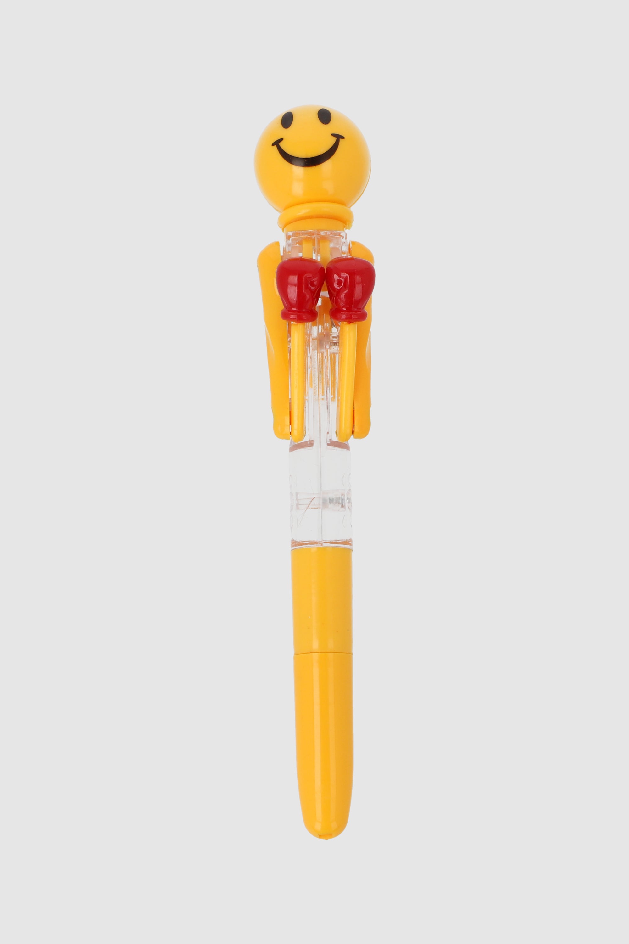 Pluma golpeadora happy face AMARILLO