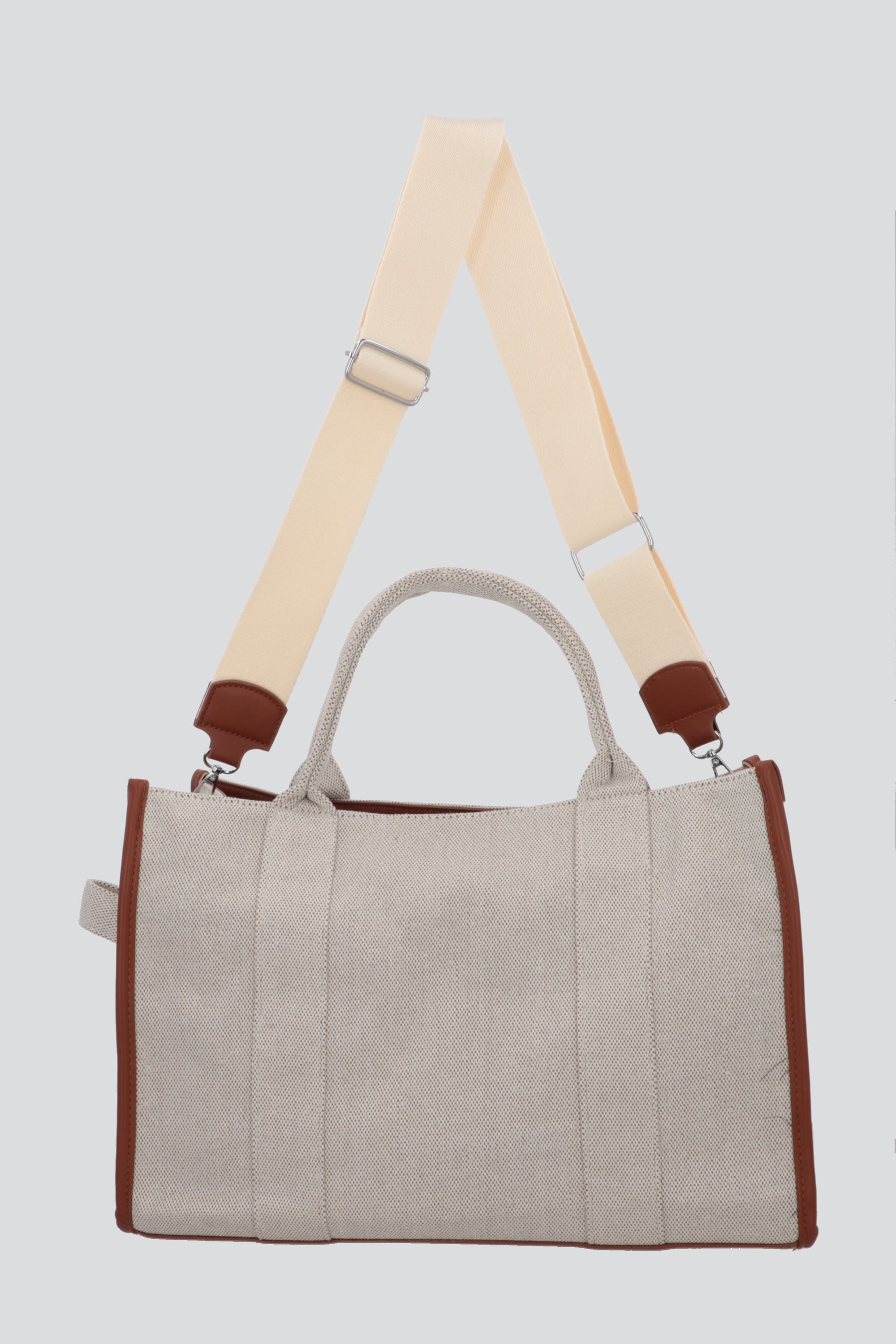 Bolsa tote contrastes BEIGE
