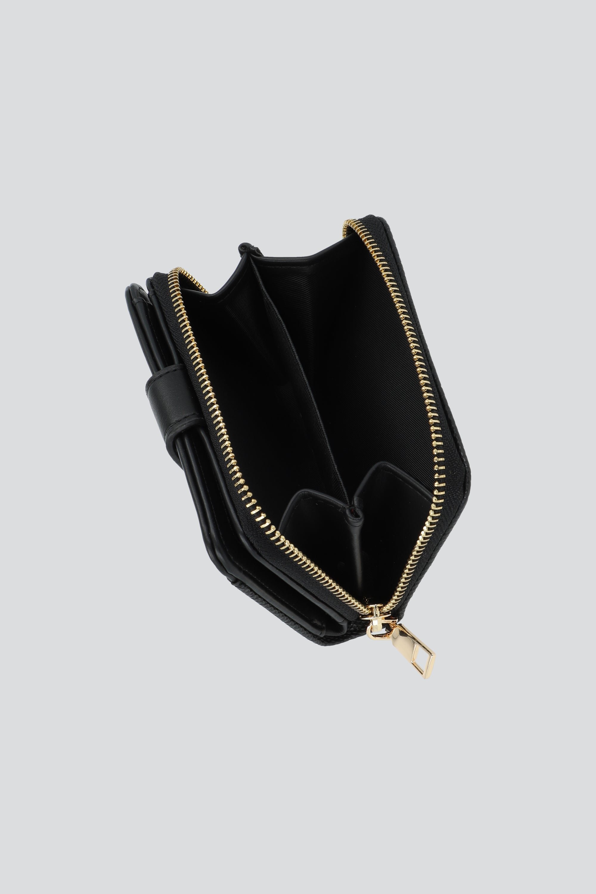 Cartera boton croco NEGRO