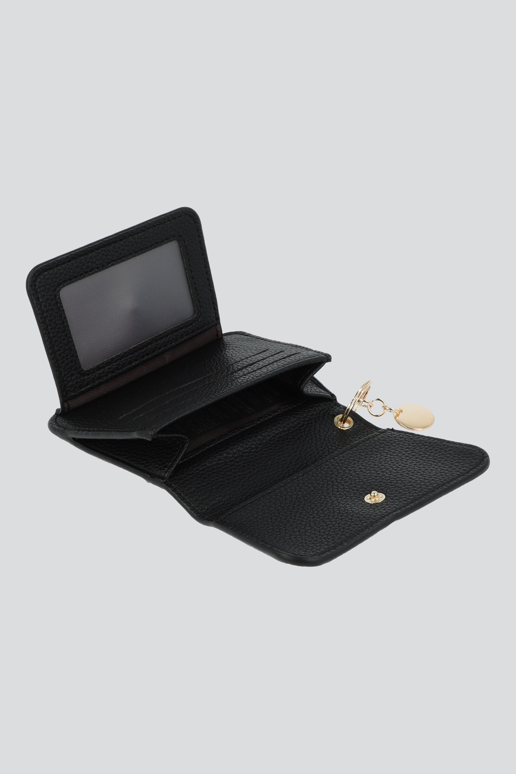 Cartera textura PU NEGRO