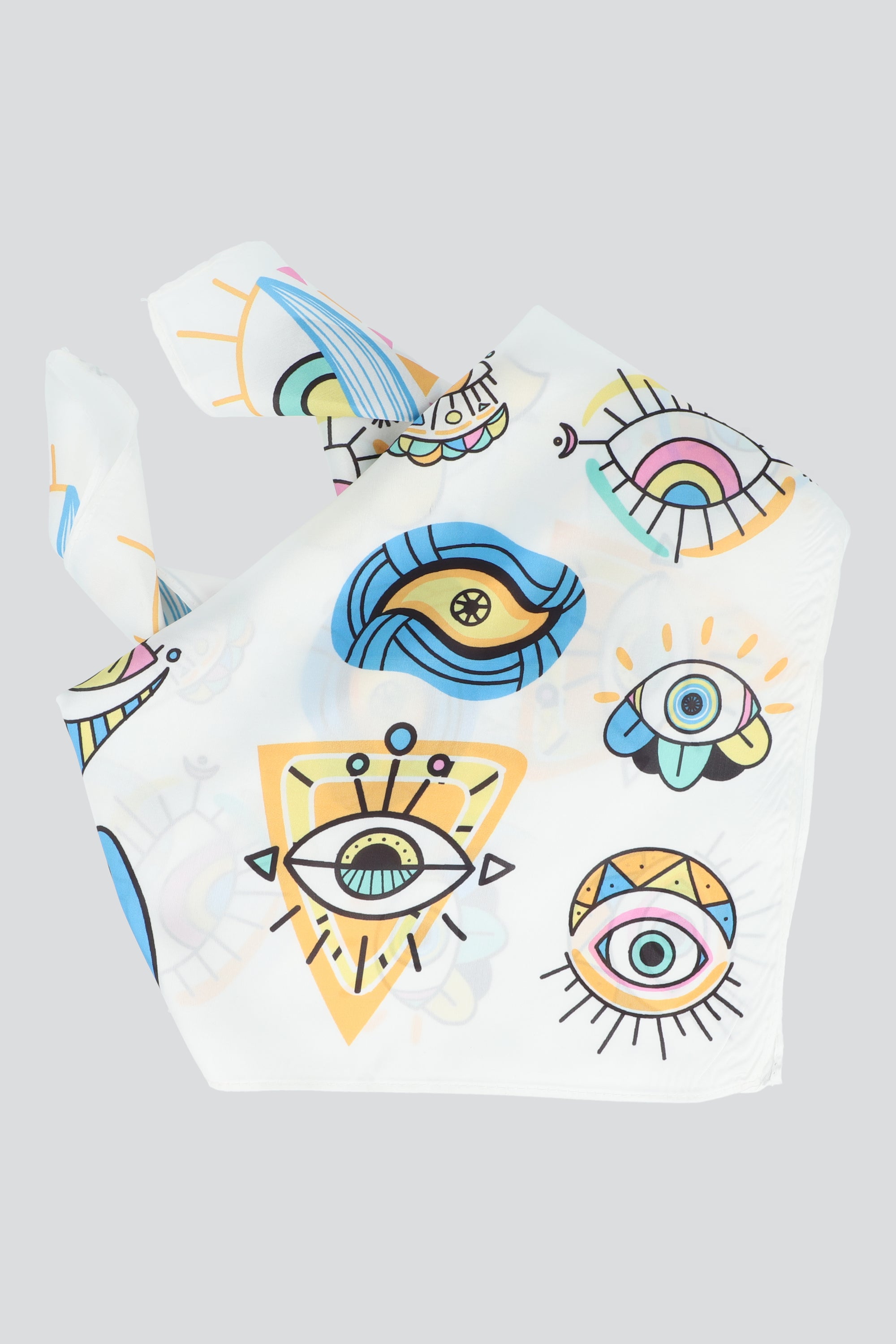 Pañuelo ojos de colores 70*70 NEGRO