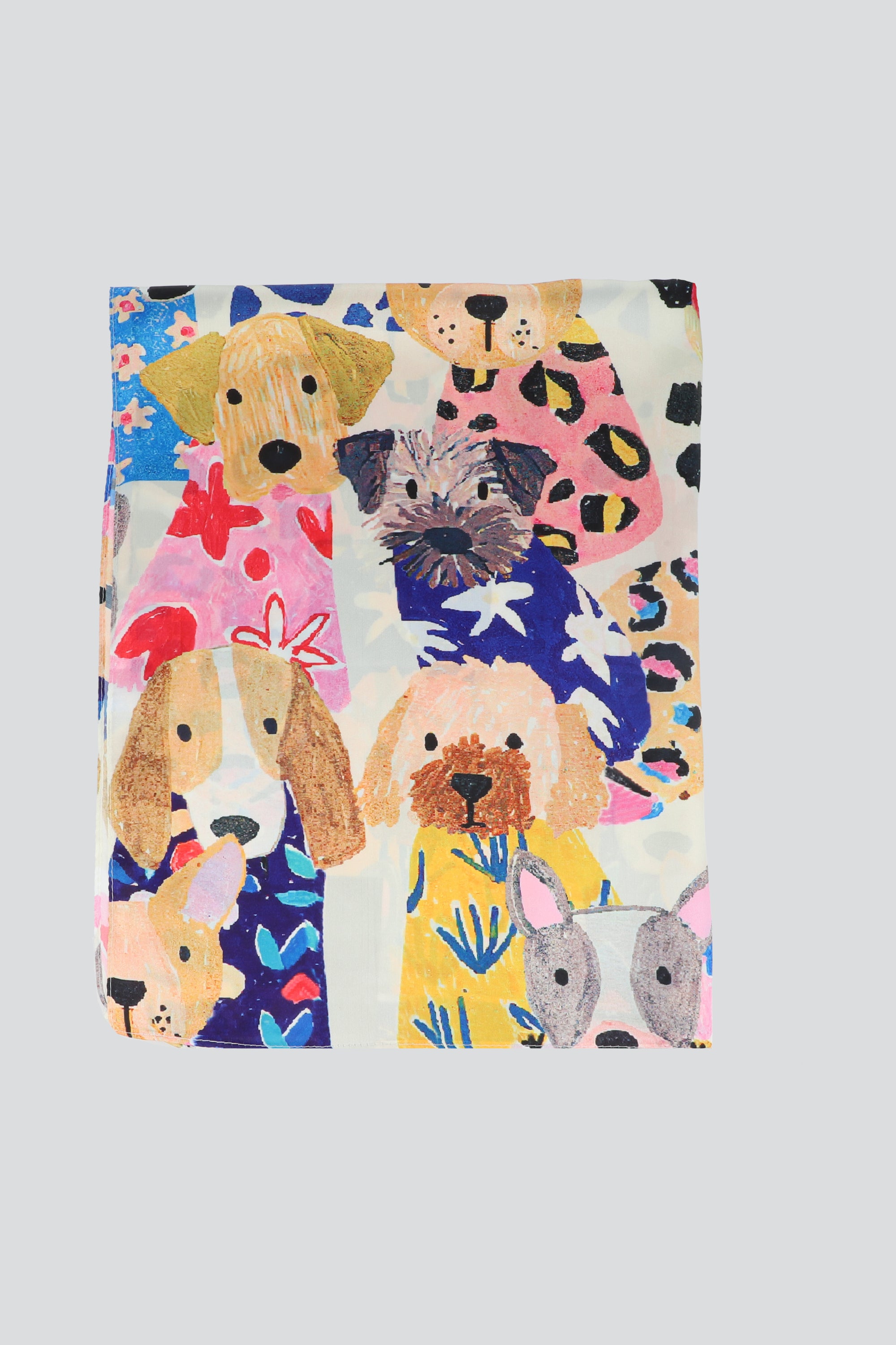 Pañuelo arte perros 70*70 MULTICOLOR