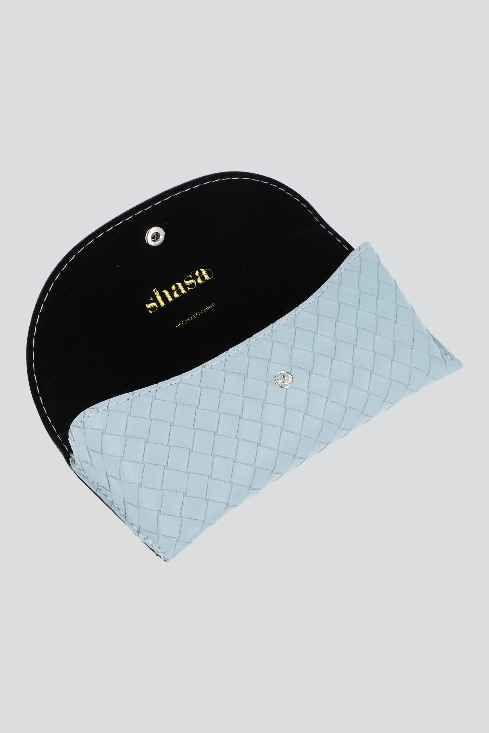 Funda para lentes textura tejida AZUL