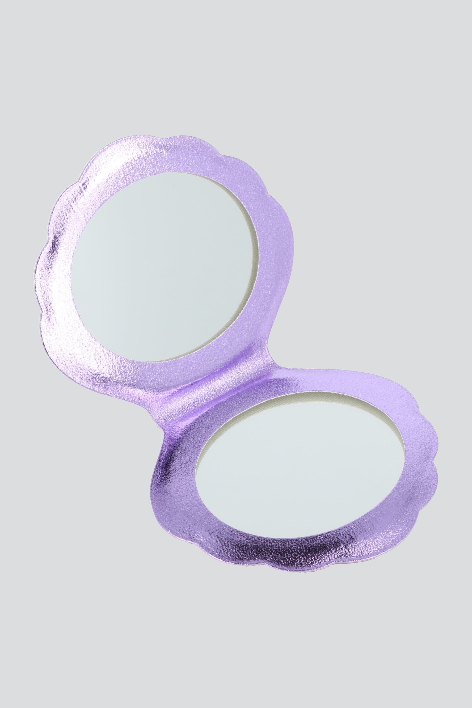 Espejo doble concha iridiscente MORADO