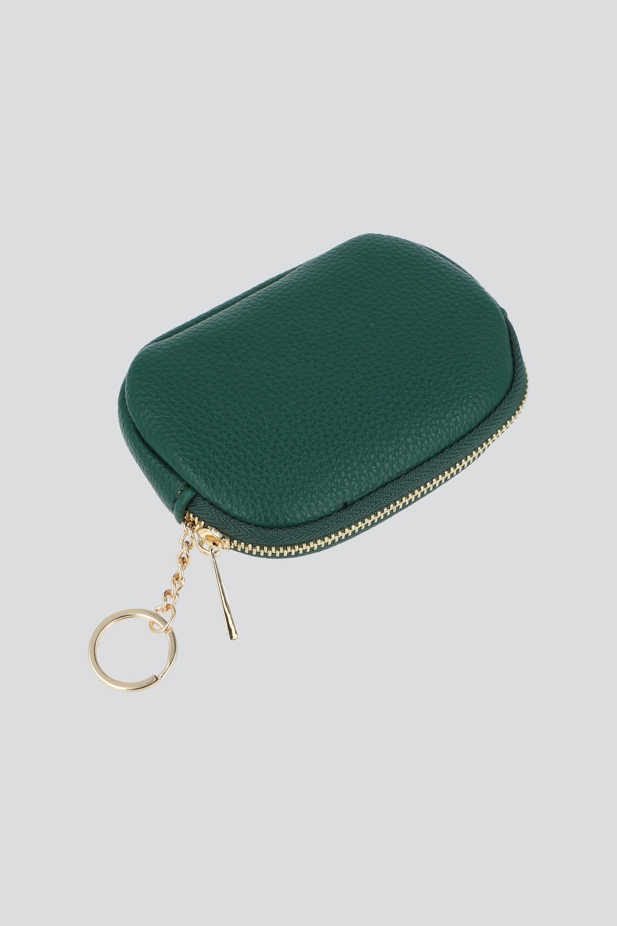 Cartera ovalo con llavero VERDE