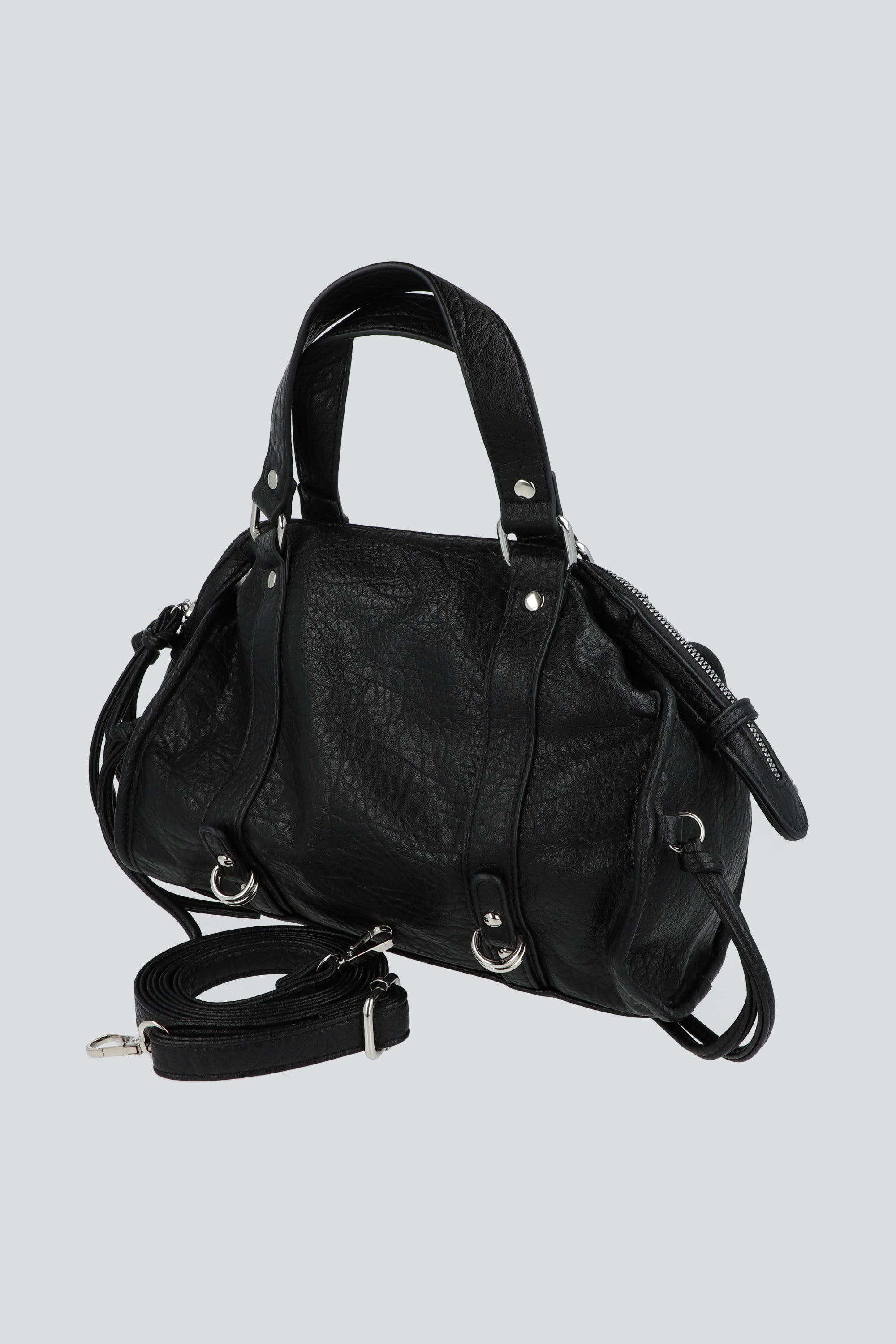 Bolsa barrel vintage pu NEGRO