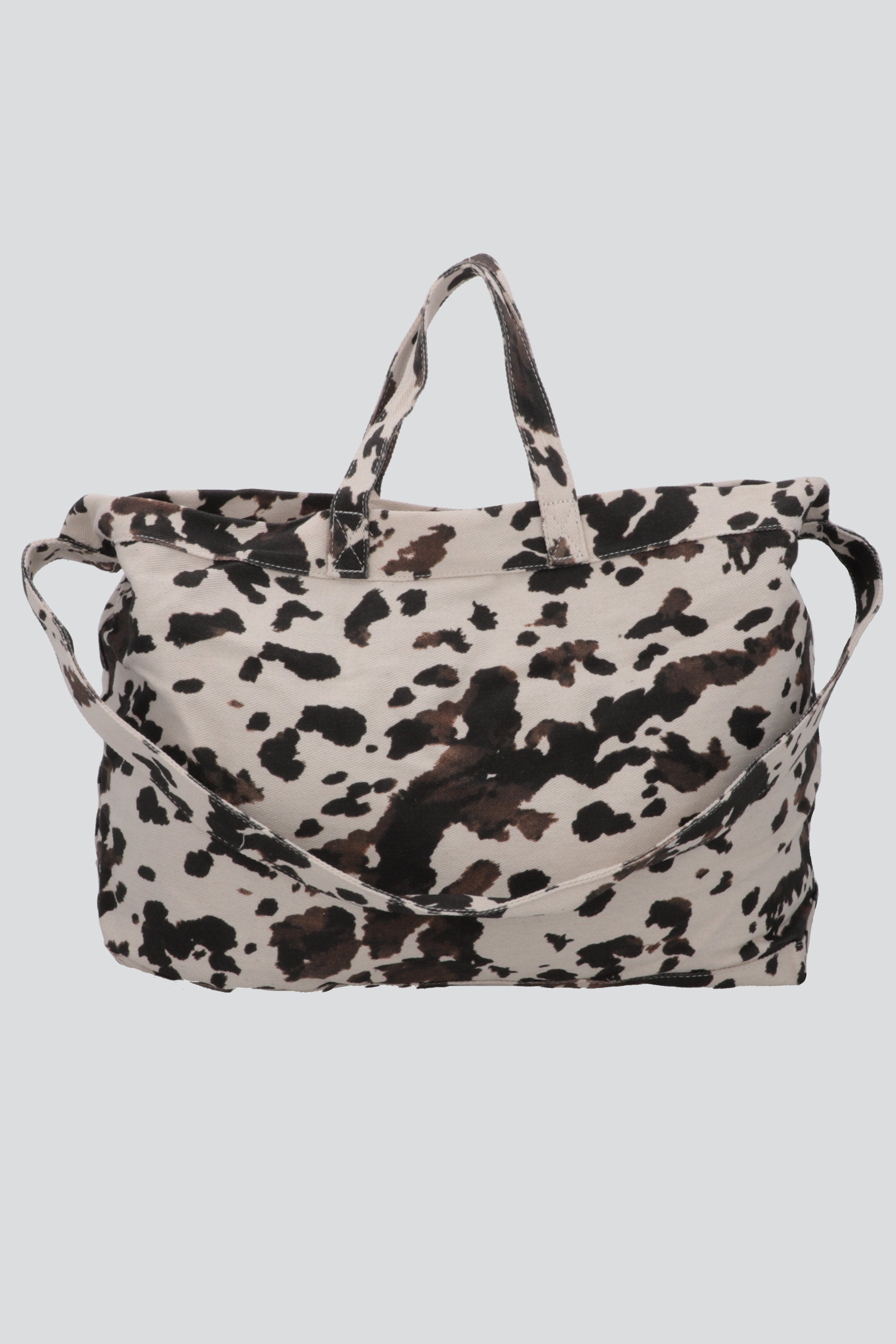 Bolsa tote canvas animal print CAFE