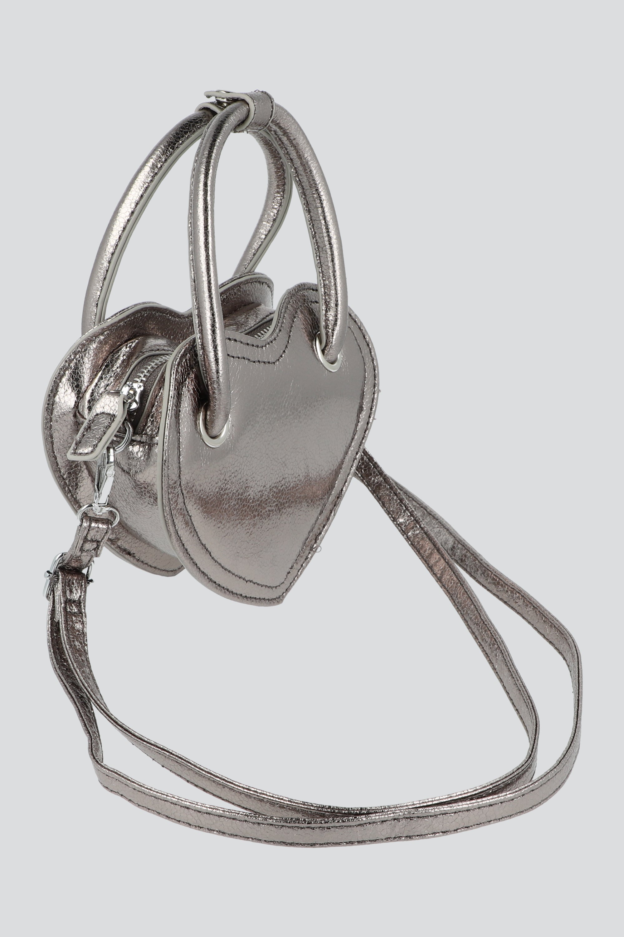 Bolsa silueta heart PLATA