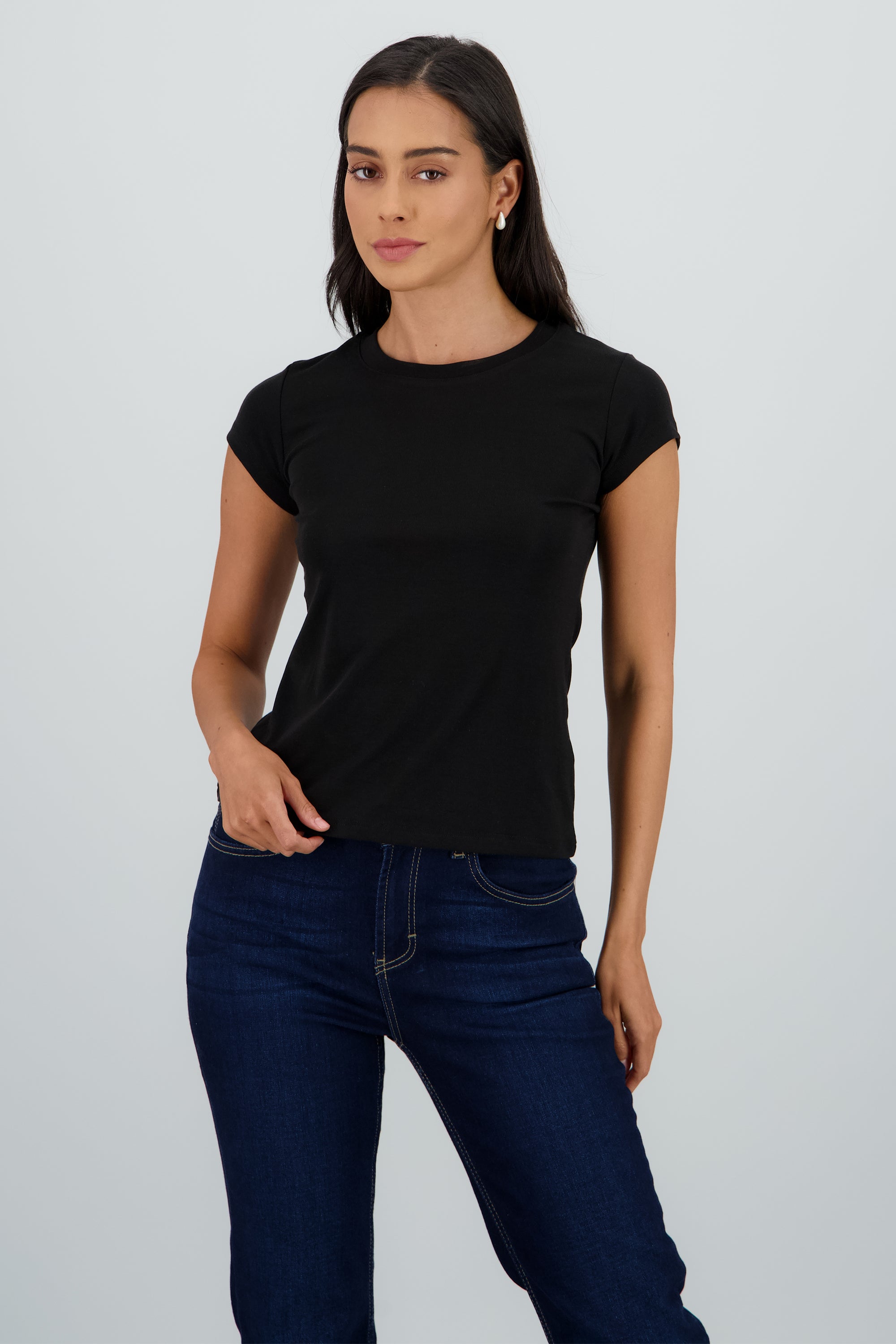 Playera lisa NEGRO
