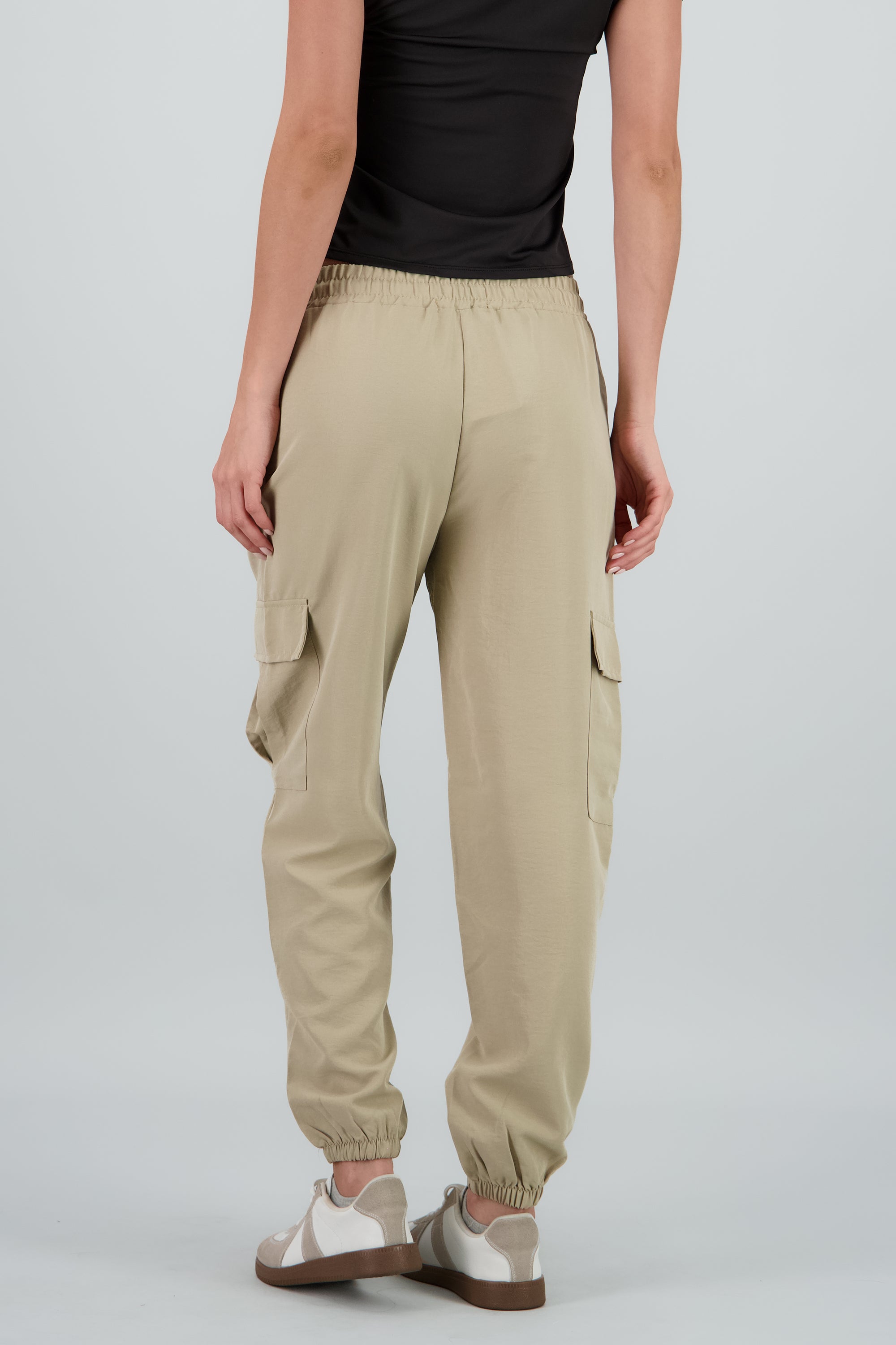 Cargo jogger liso BEIGE