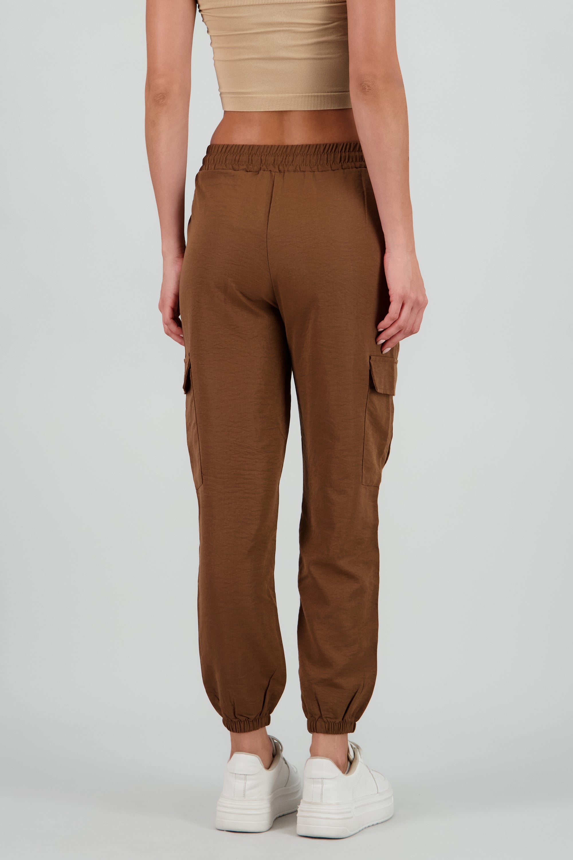 Cargo jogger liso CHOCOLATE