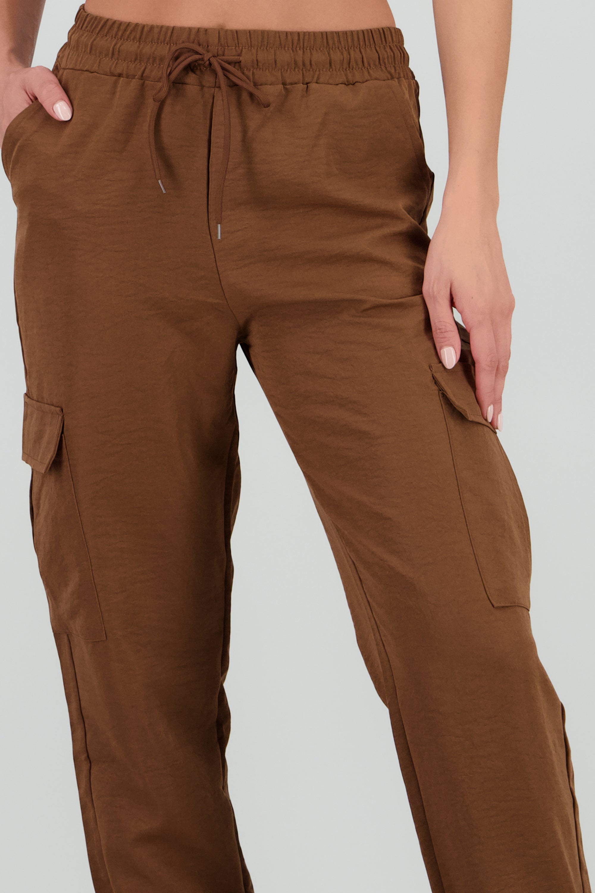 Cargo jogger liso CHOCOLATE