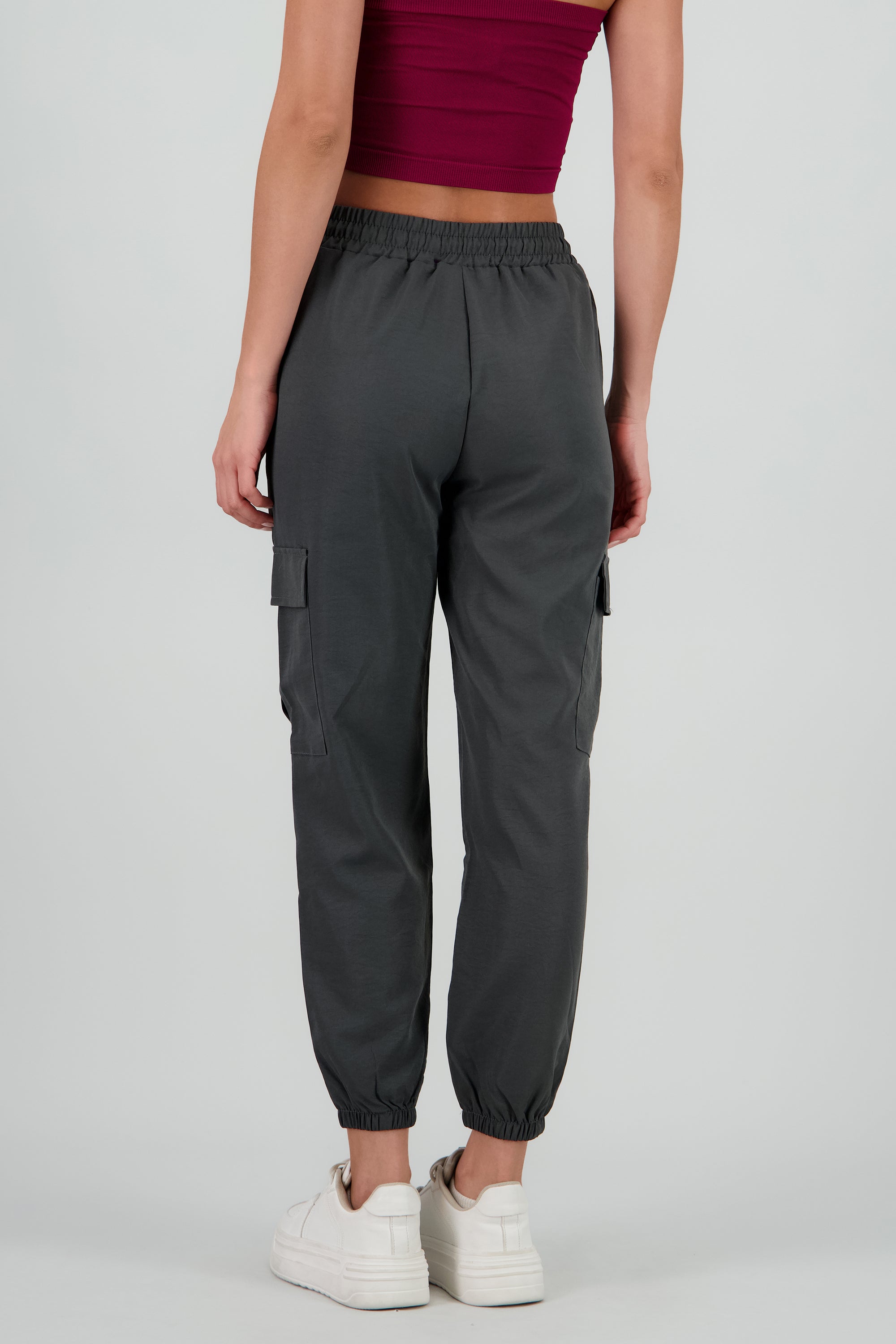 Cargo jogger liso GRIS OBSCURO