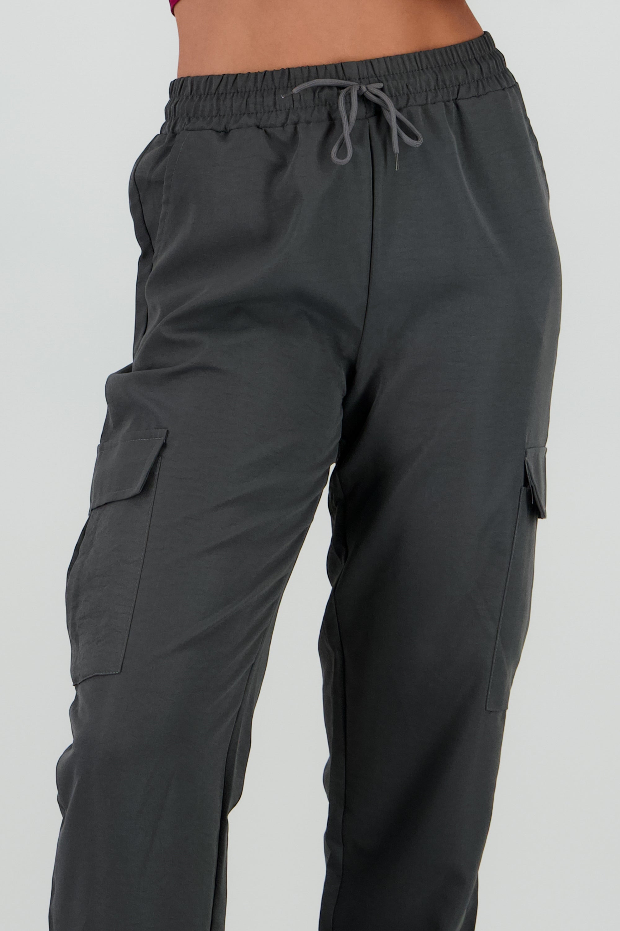 Cargo jogger liso GRIS OBSCURO