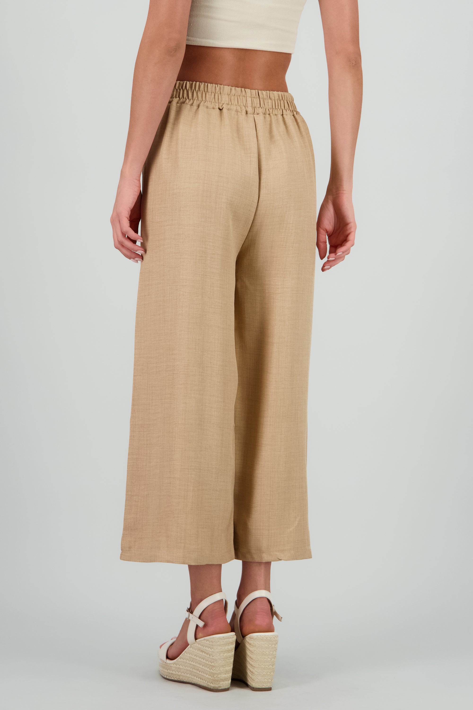 Pantalon textura BEIGE