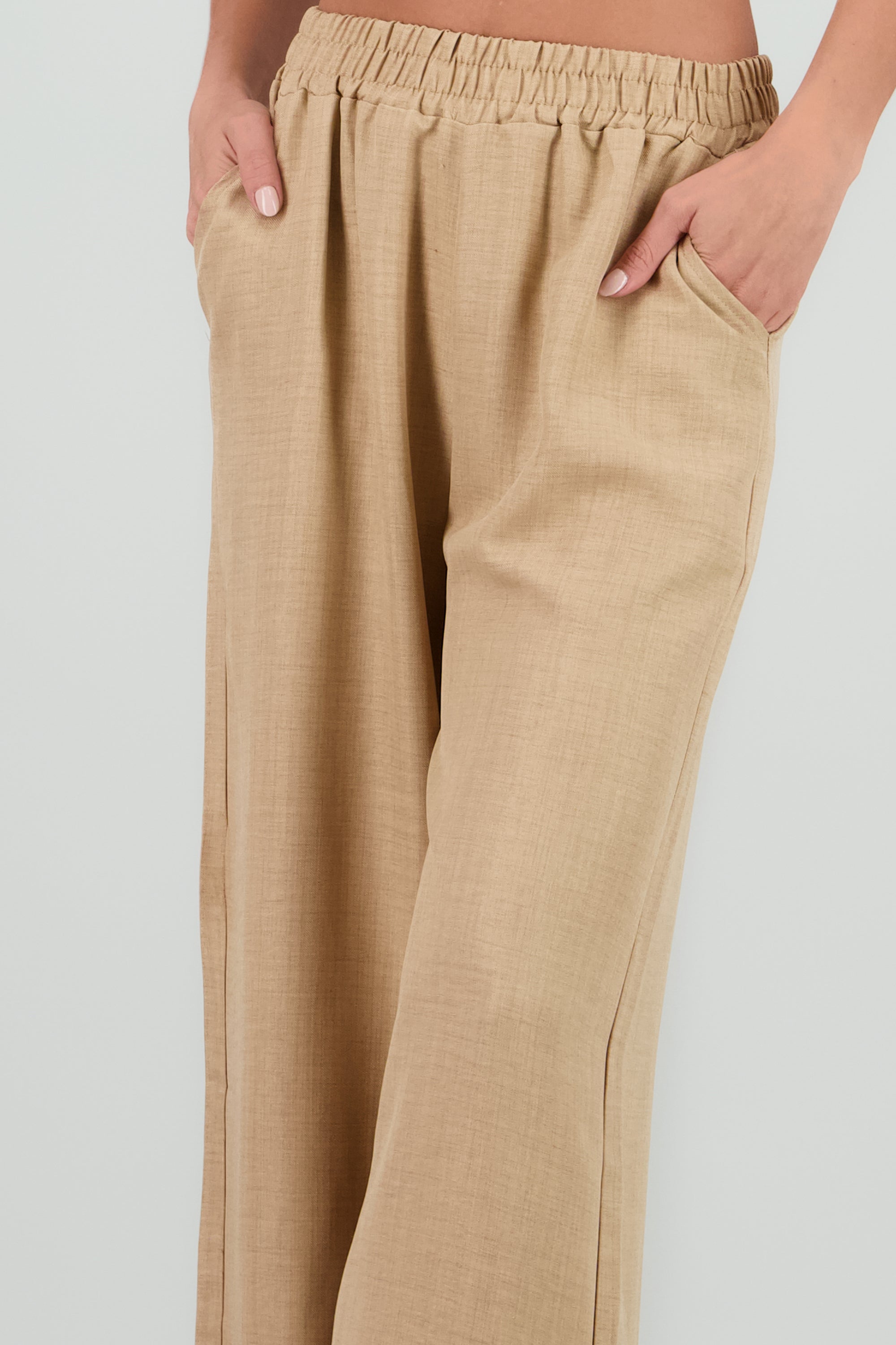Pantalon textura BEIGE