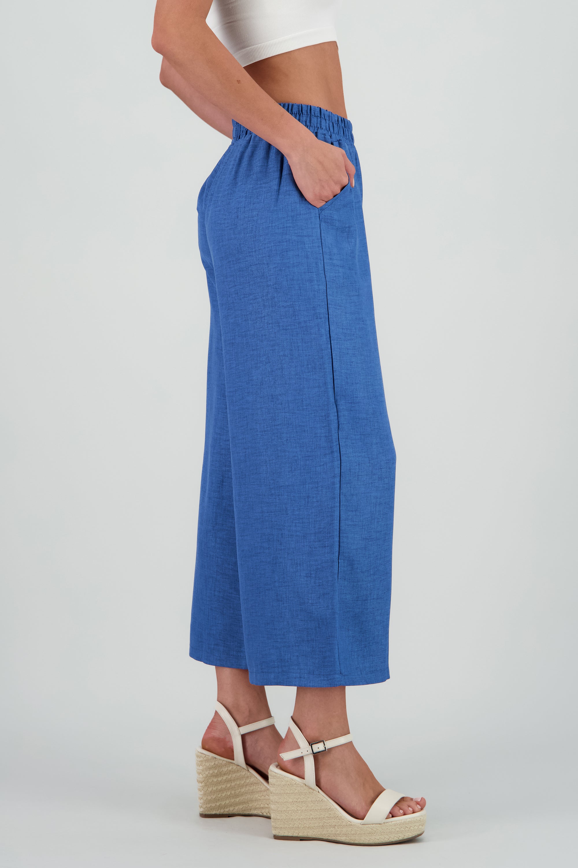 Pantalon textura AZUL