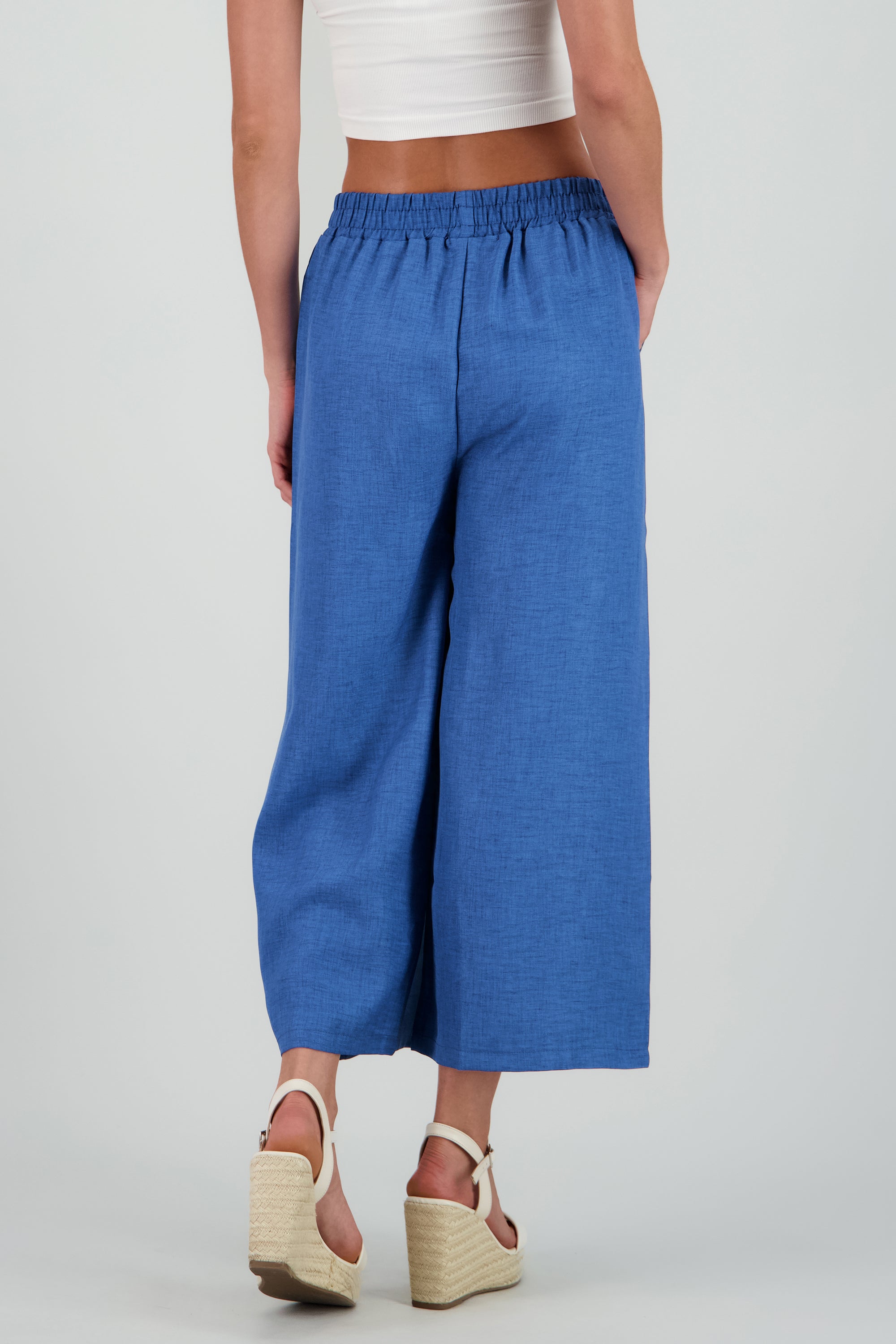 Pantalon textura AZUL