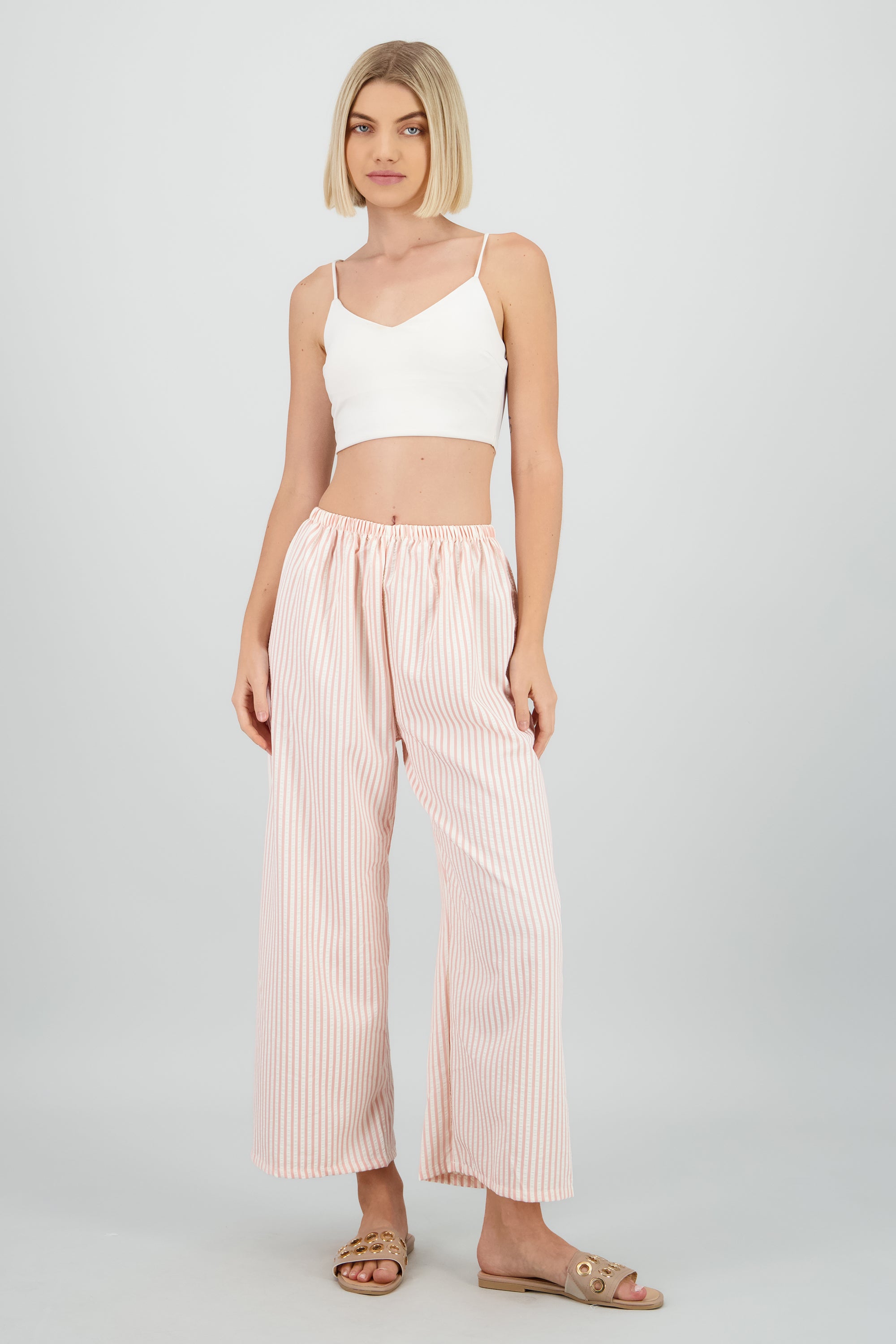 Pantalon rayas ROSA