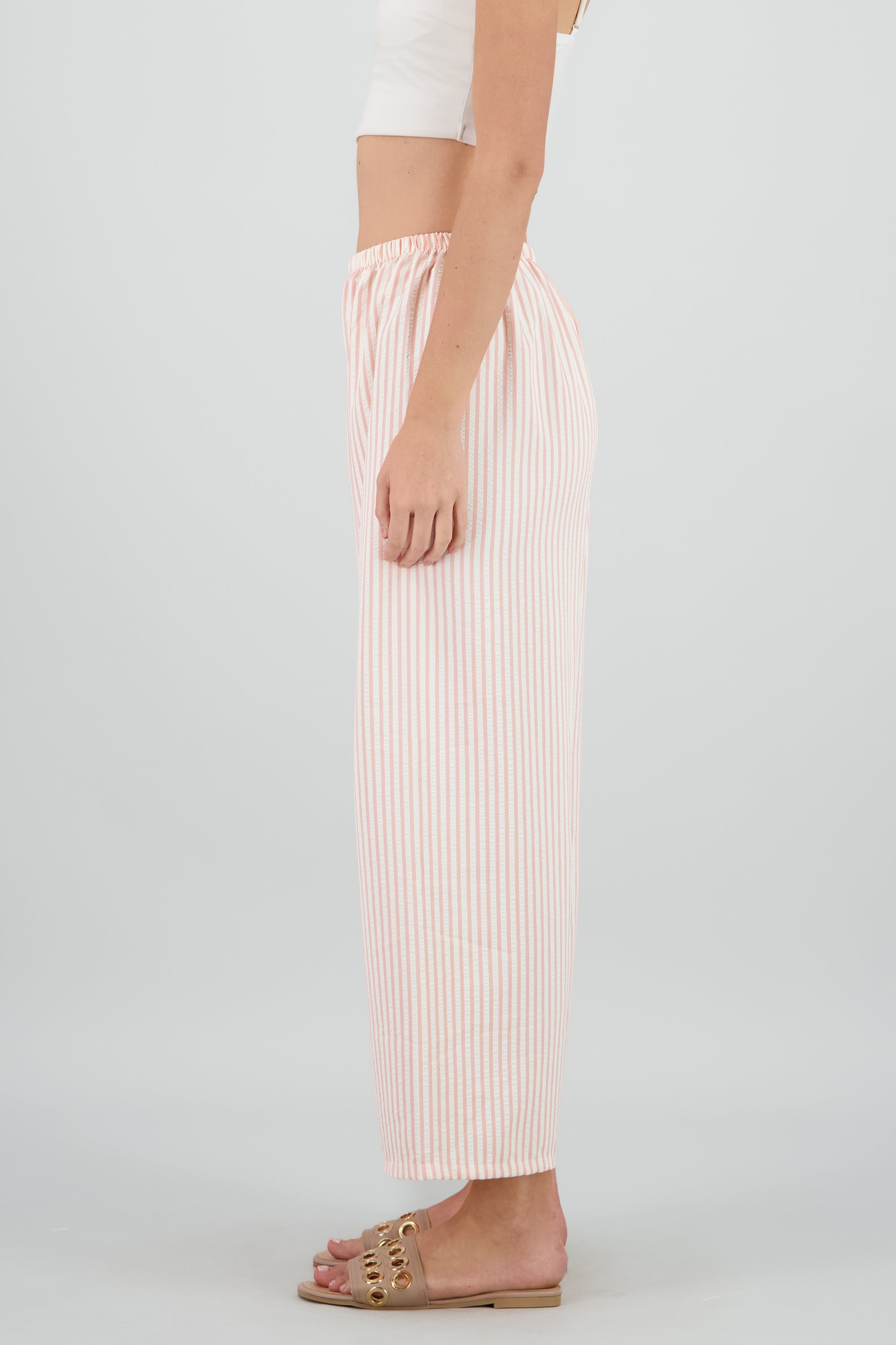 Pantalon rayas ROSA