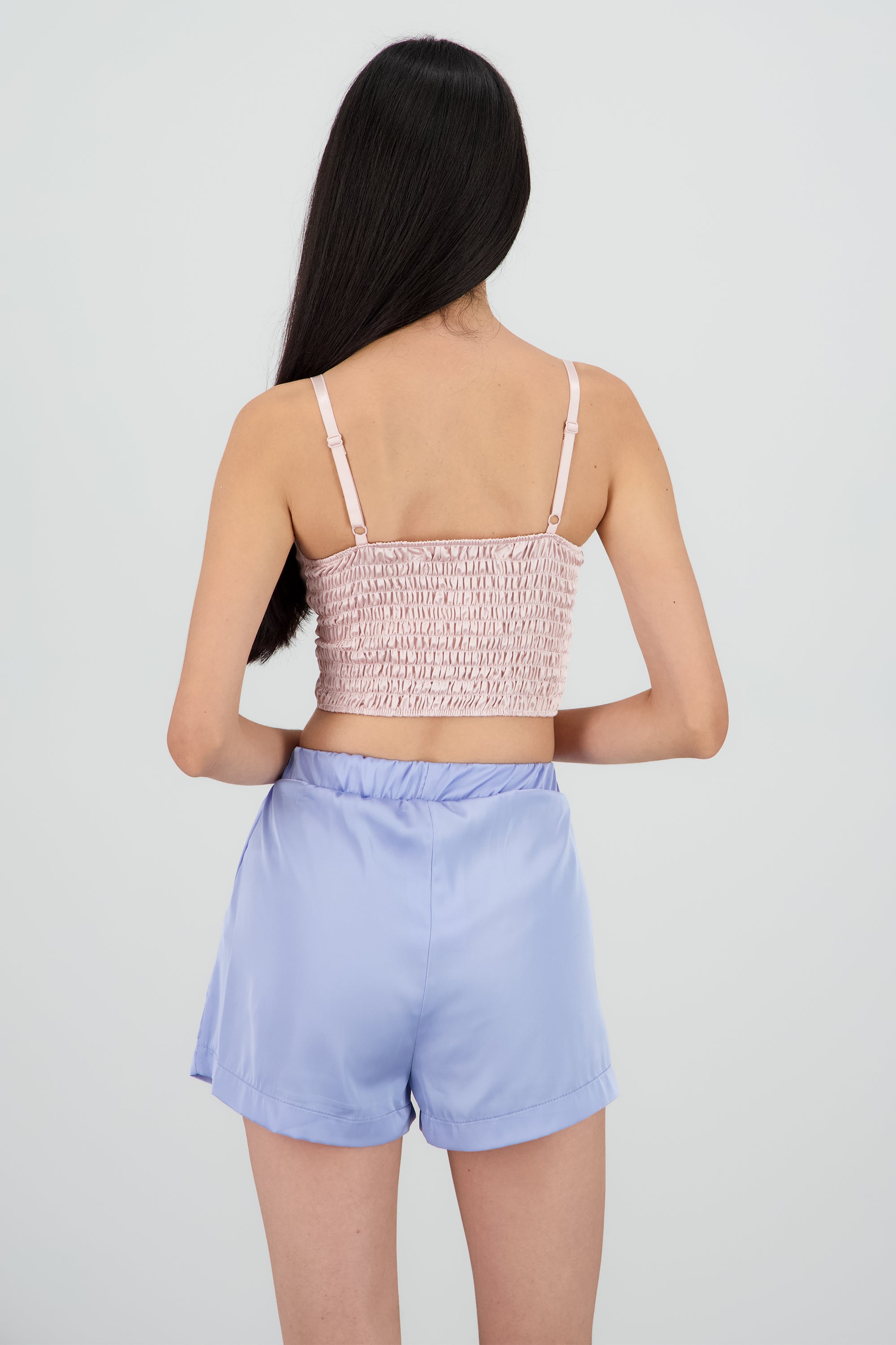 Crop top con copas ROSA