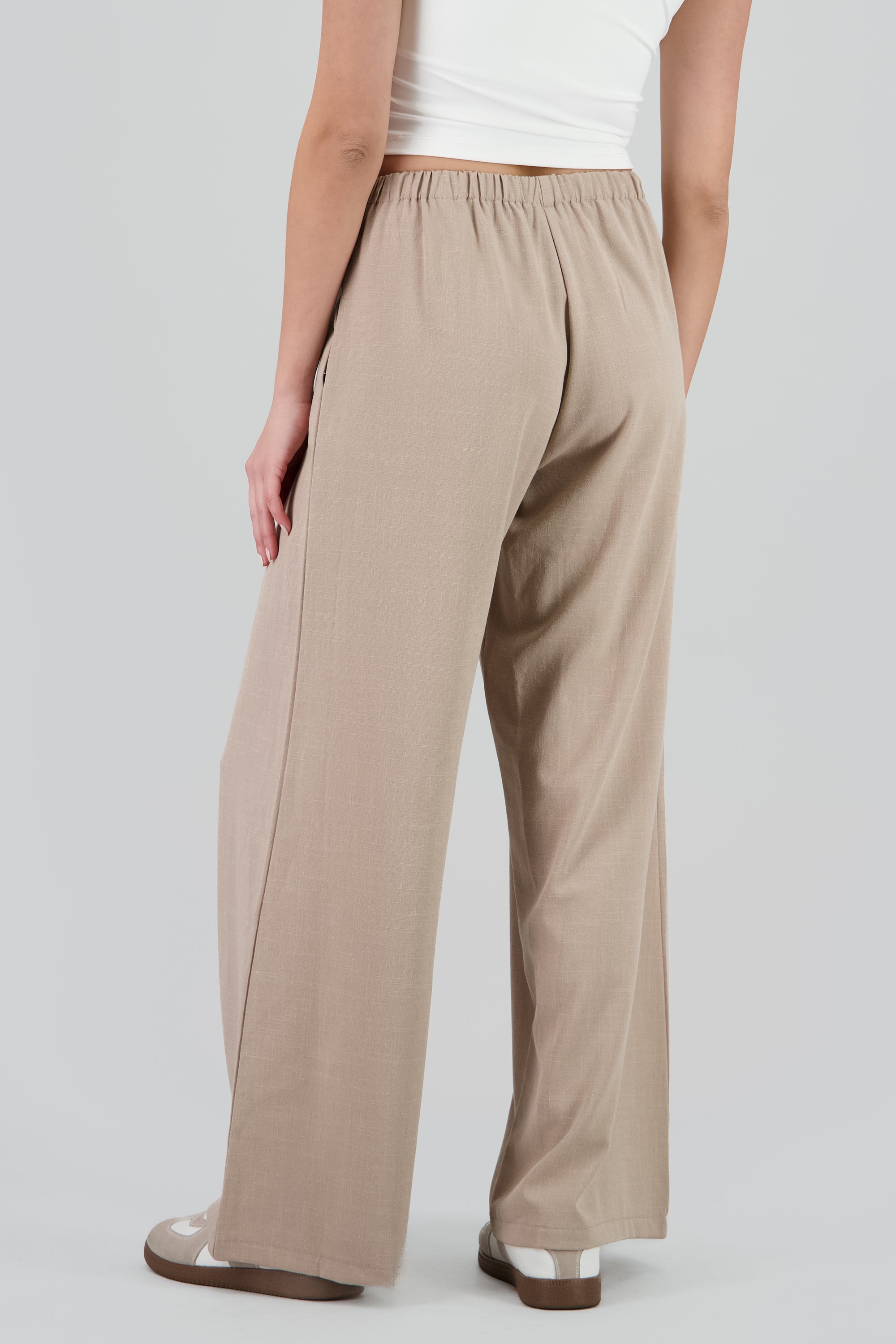 Pantalon vestir pinzas mini pretina KHAKI