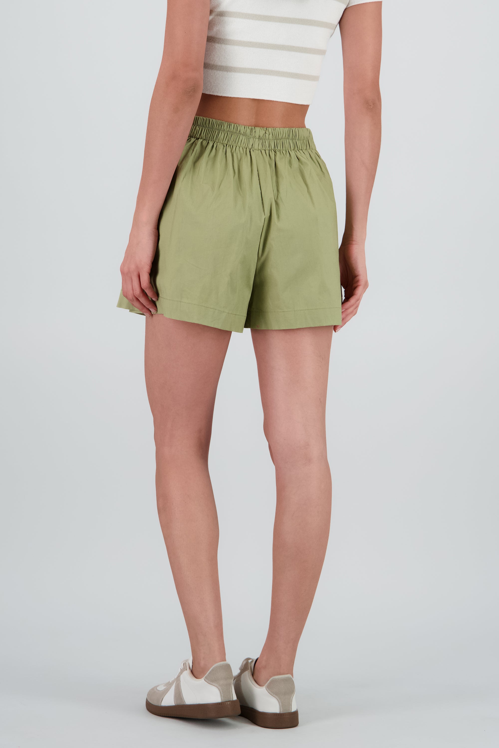 Falda short tableada KHAKI