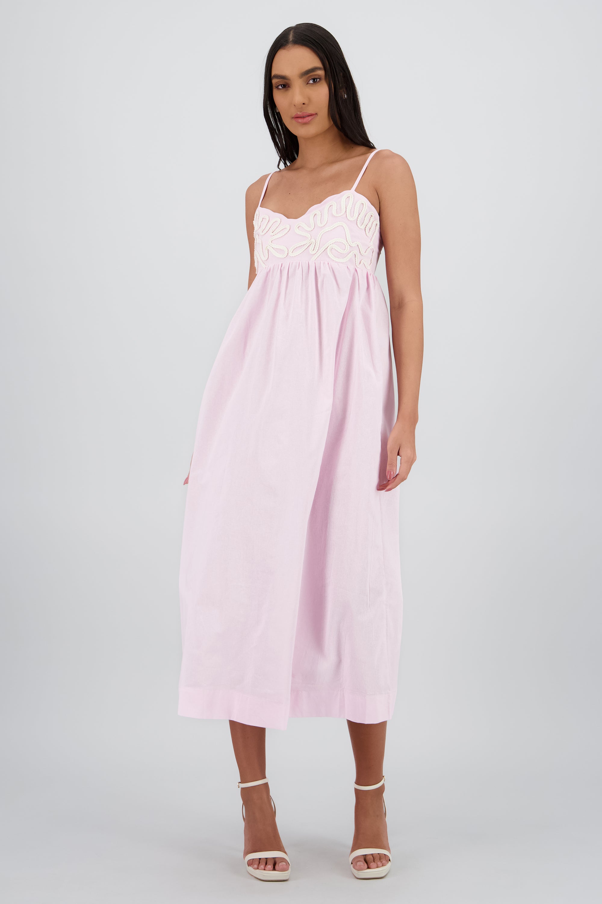 Maxi vestido piping ROSA
