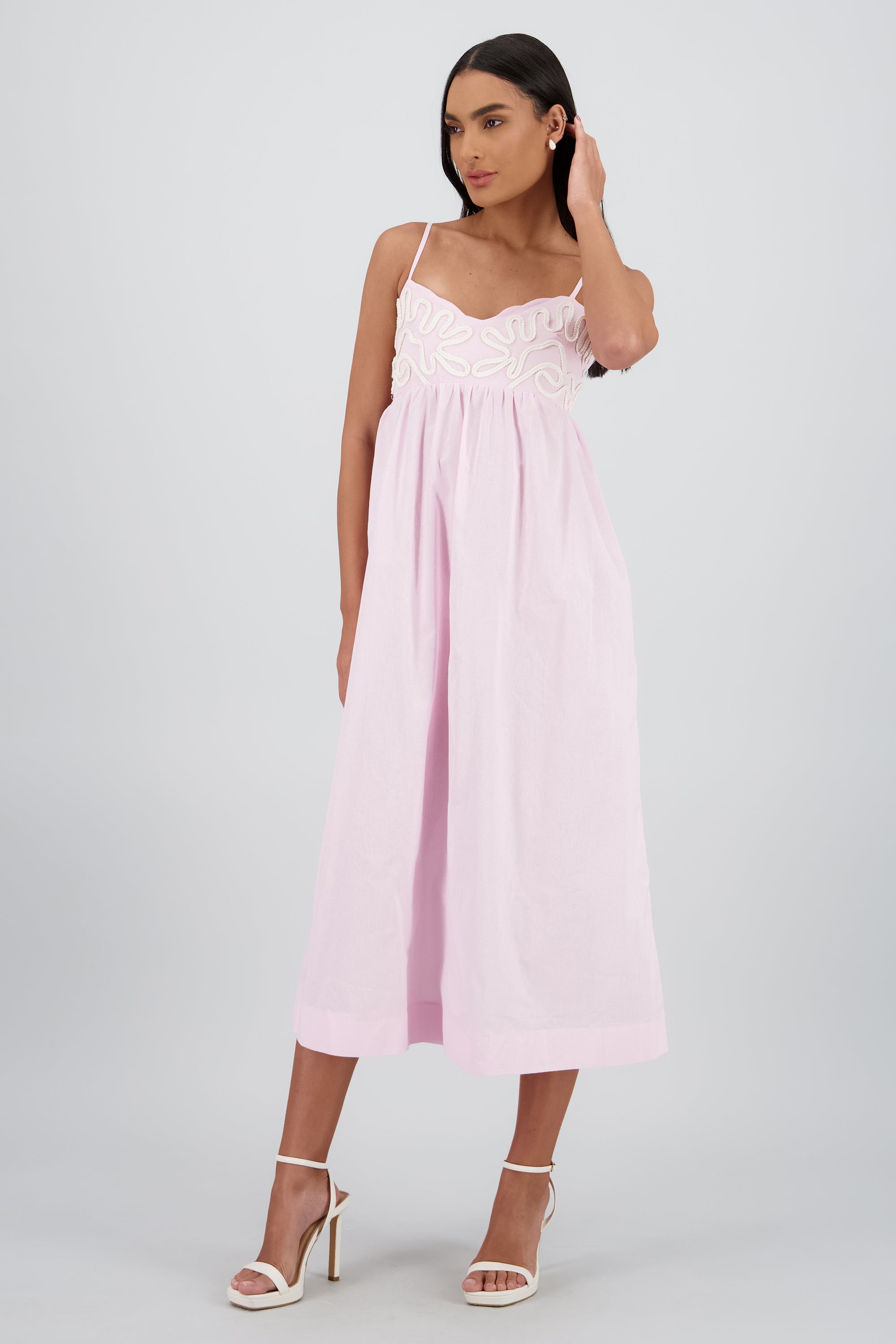 Maxi vestido piping ROSA