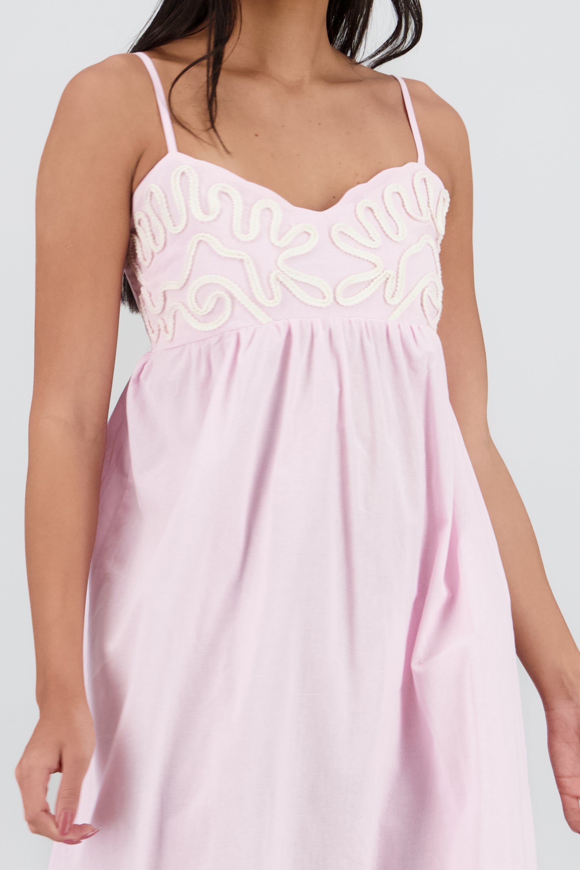 Maxi vestido piping ROSA