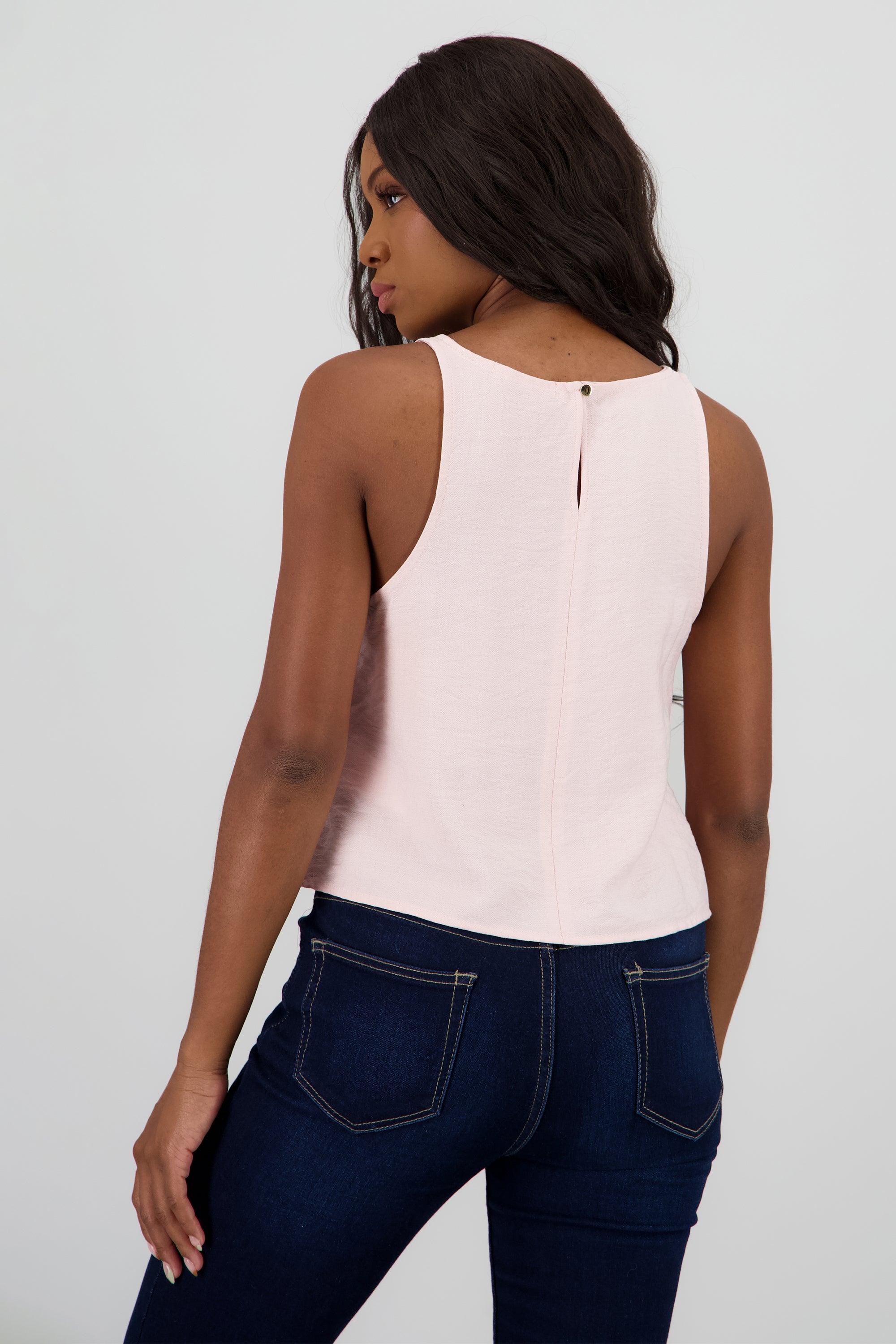 Blusa fluida sin manga ROSA