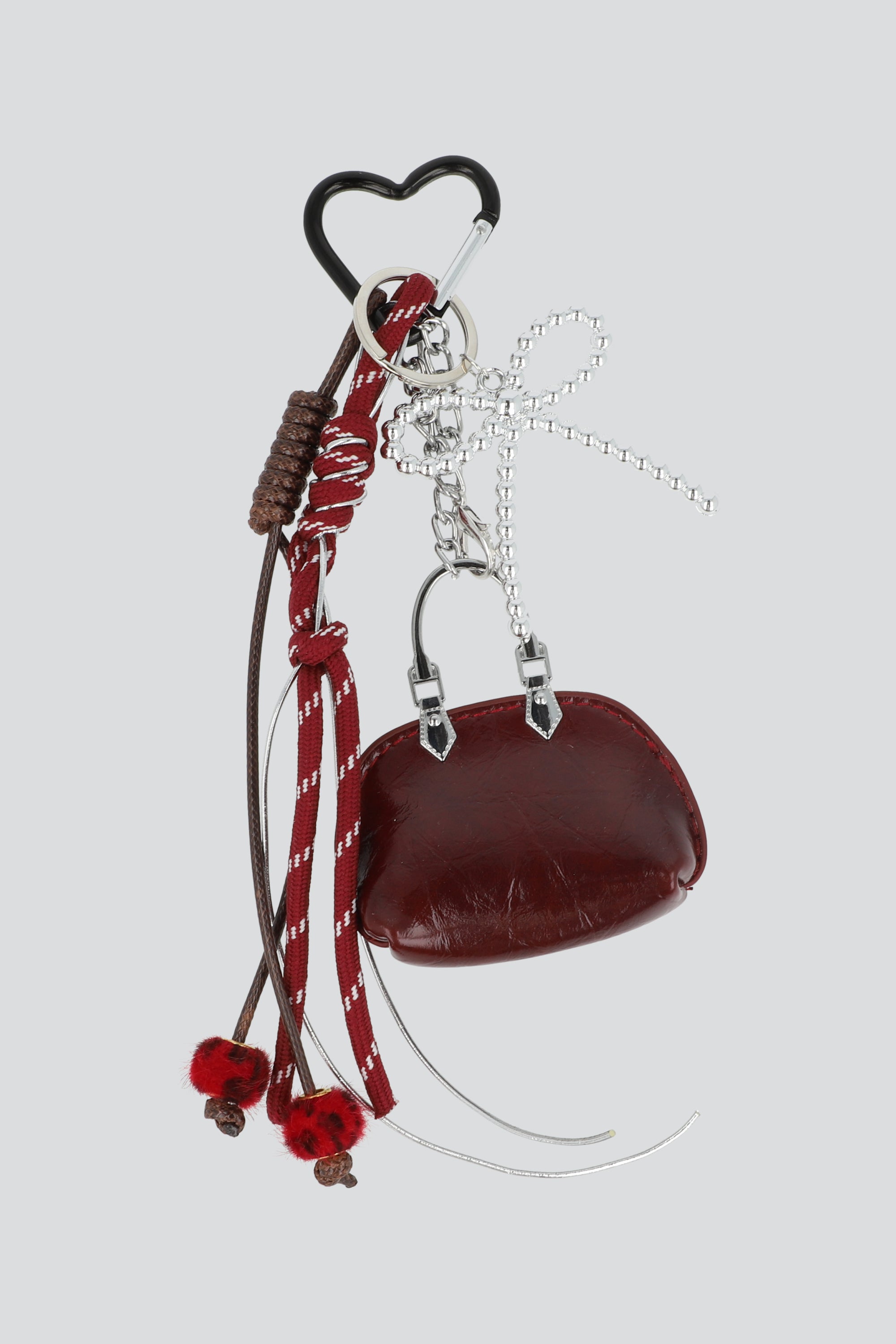 LLAVERO TIRAS MINI BOLSA BC ROJO