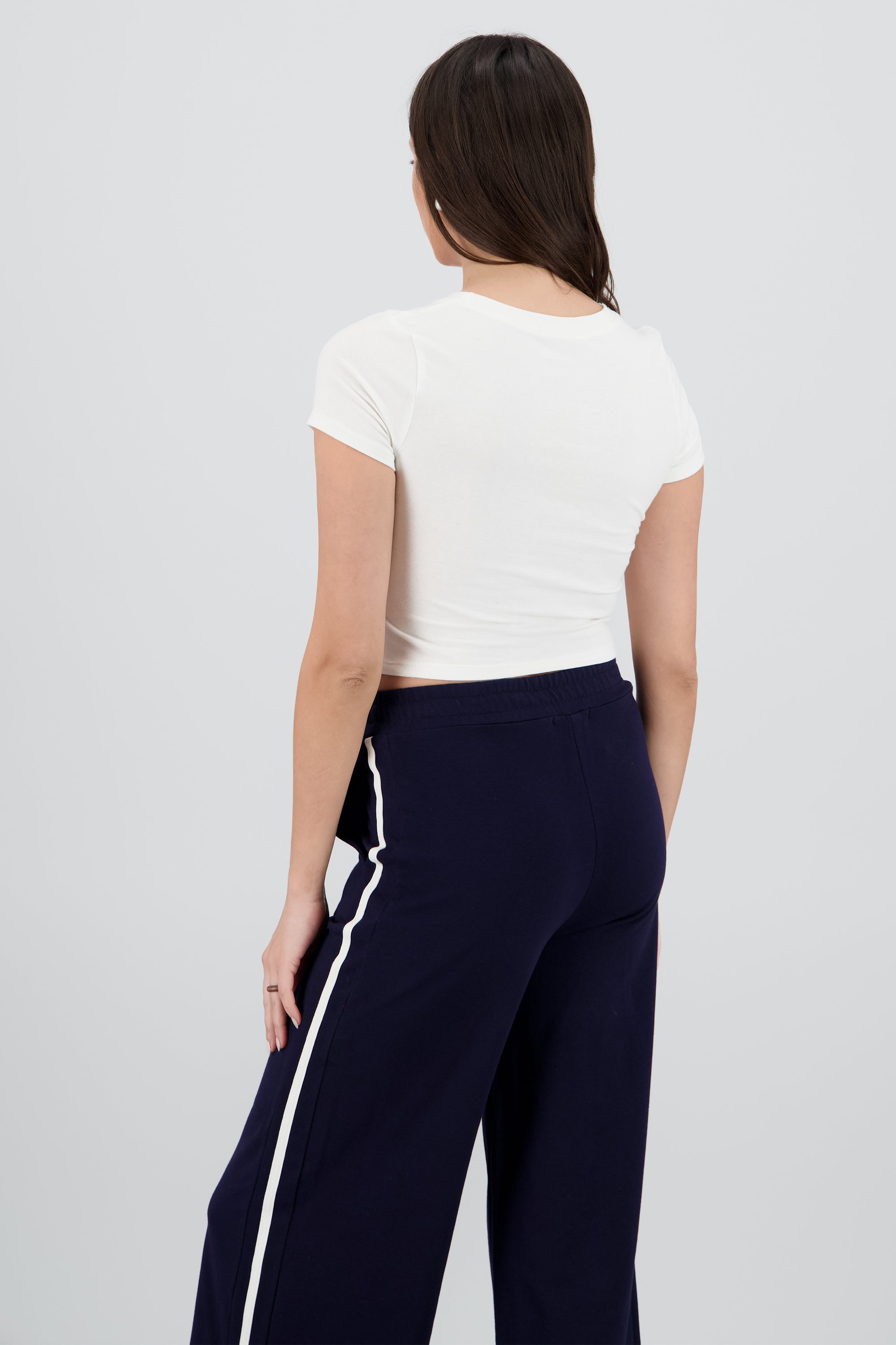 Top crop estampado fresas BLANCO