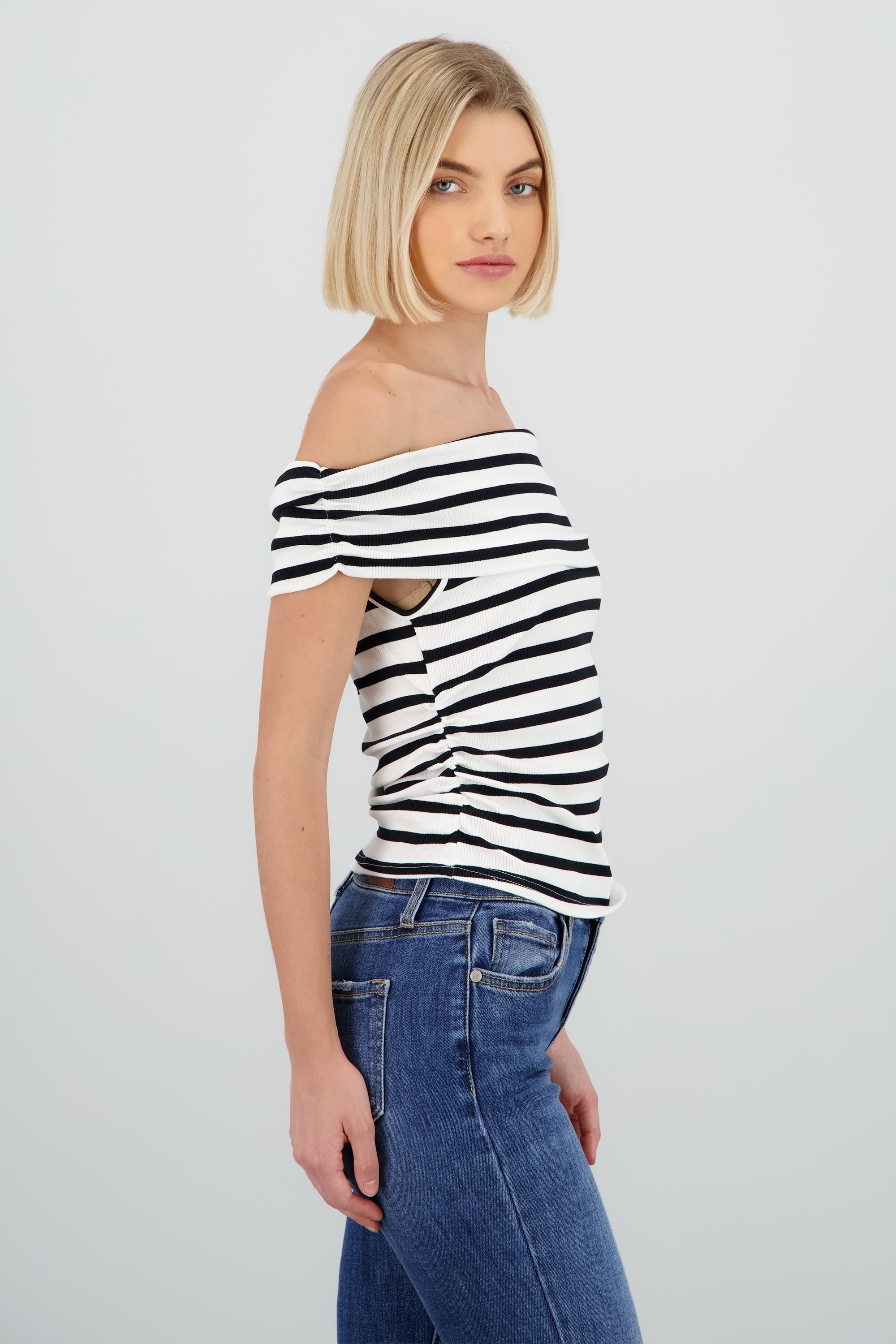 Top bandeau rayas NEGRO COMBO