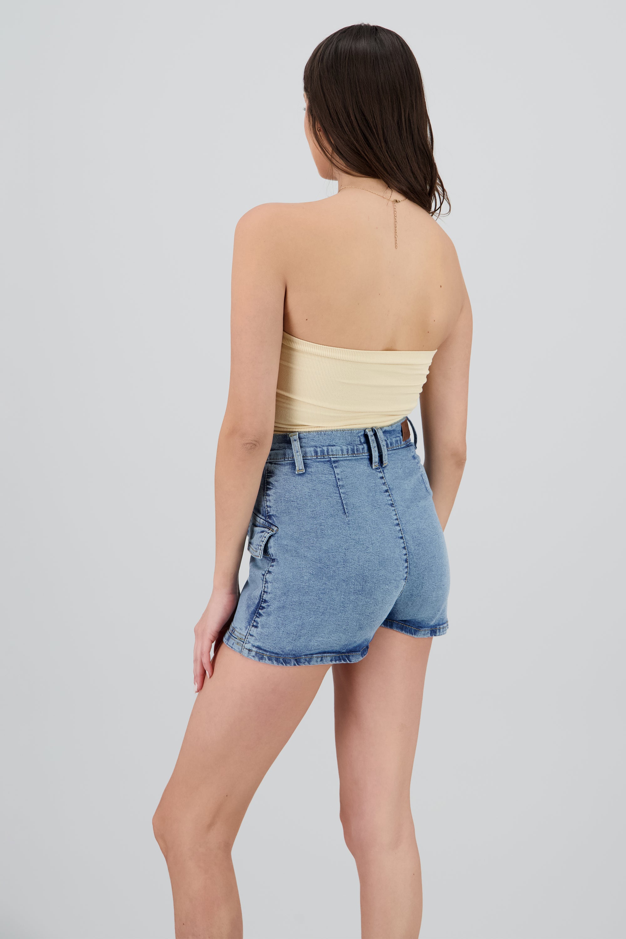 Top Tubo Strapless Rib NUDE
