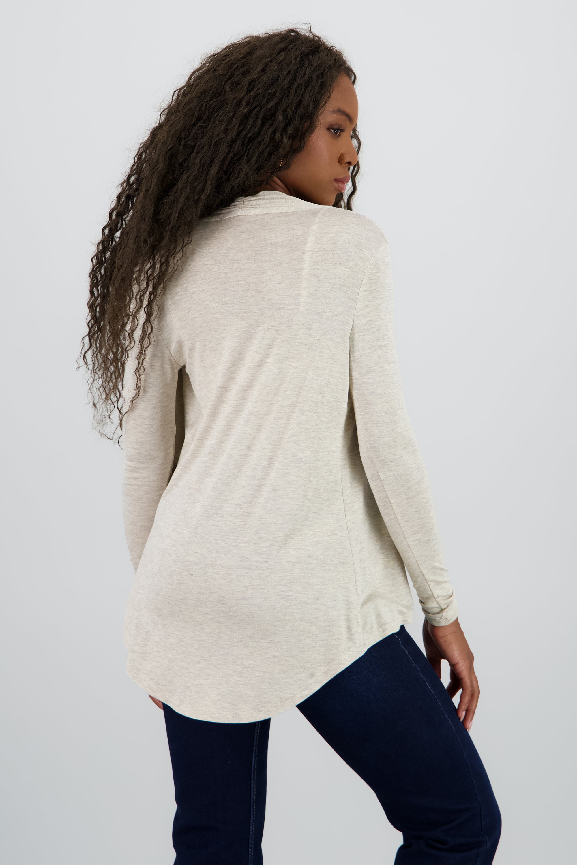 Cárdigan Corto Caída Cascada Manga Larga ARENA