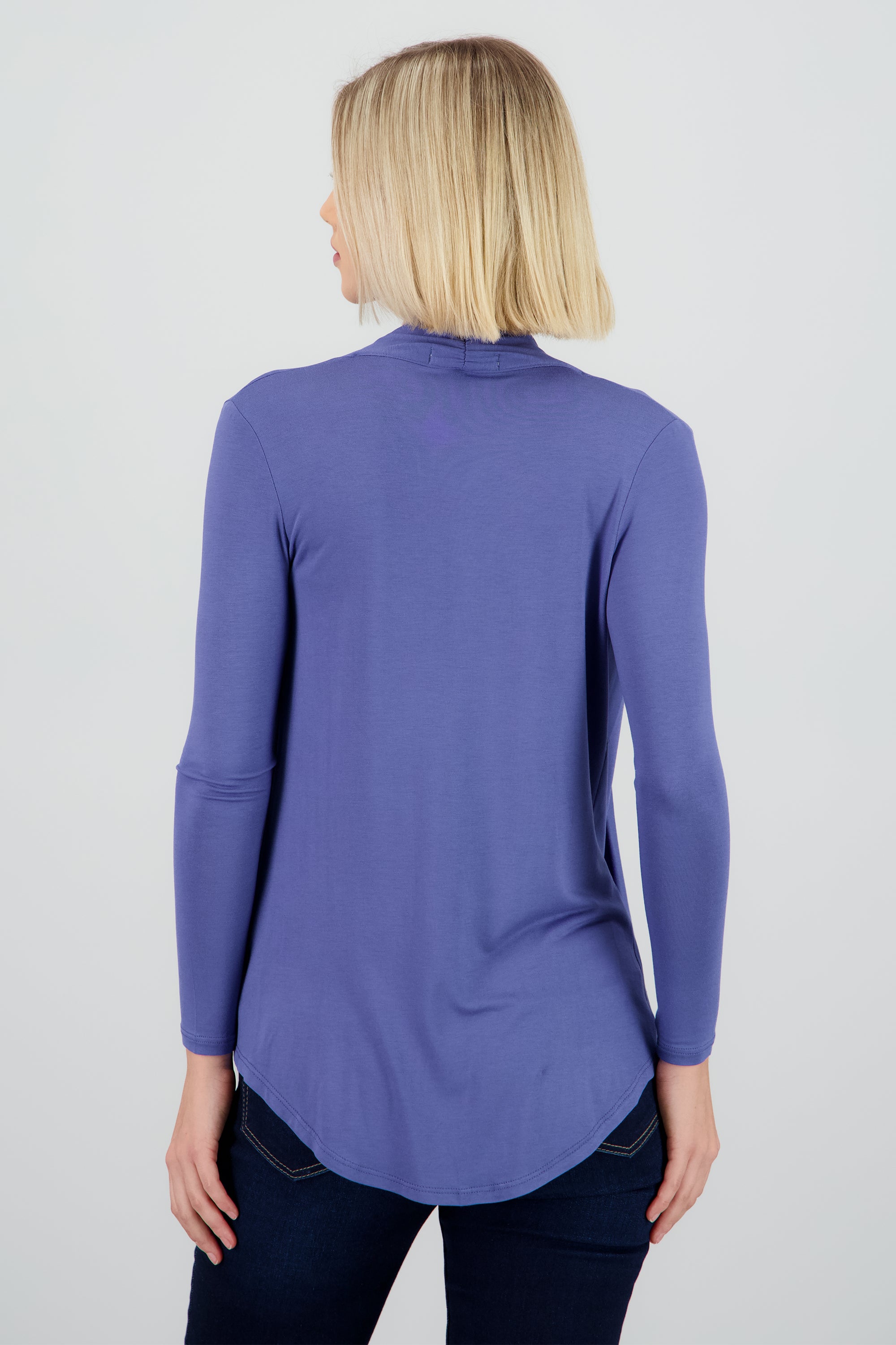 Cárdigan Corto Caída Cascada Manga Larga INDIGO