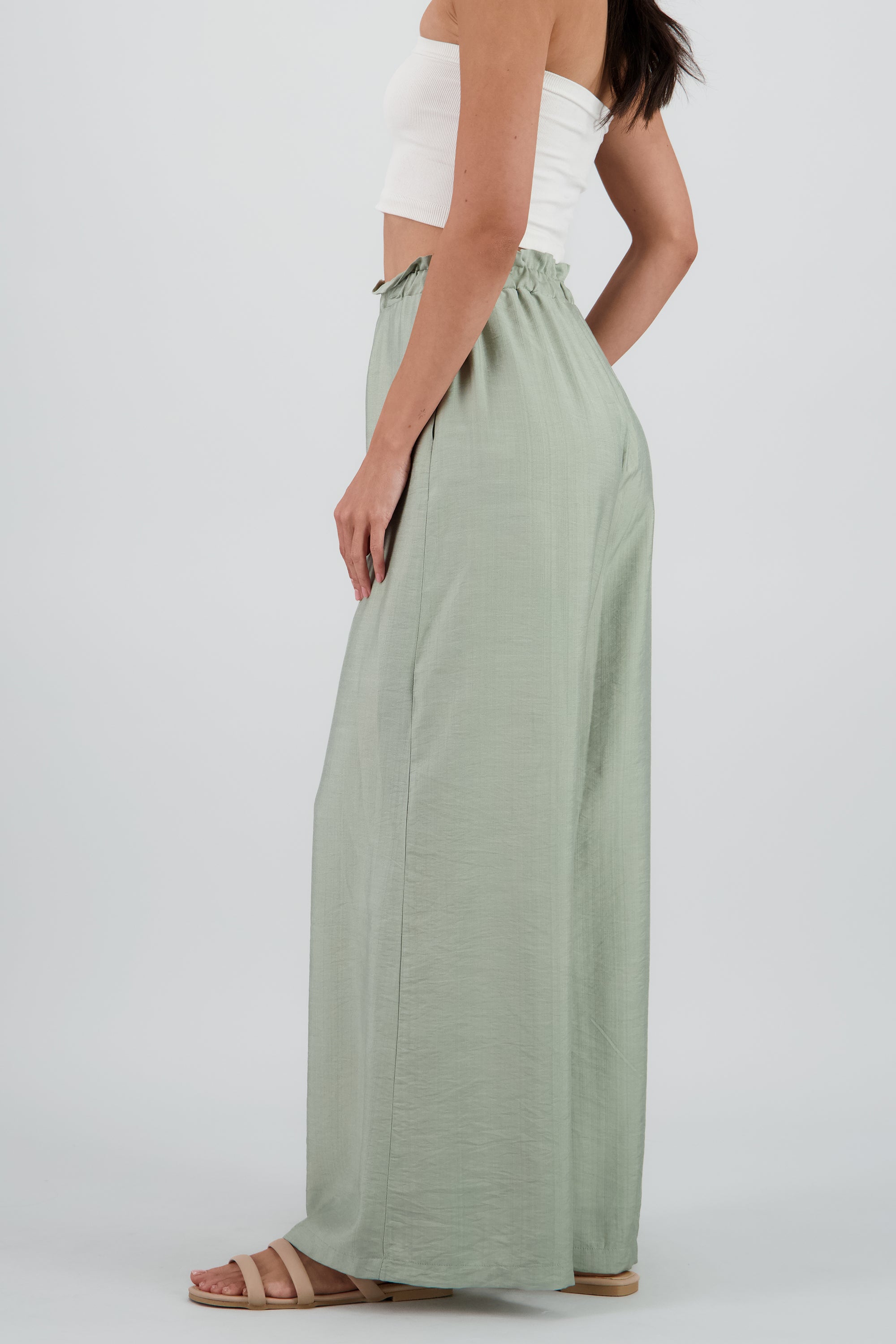 Pantalon fluido ligero detalle resorte SAGE