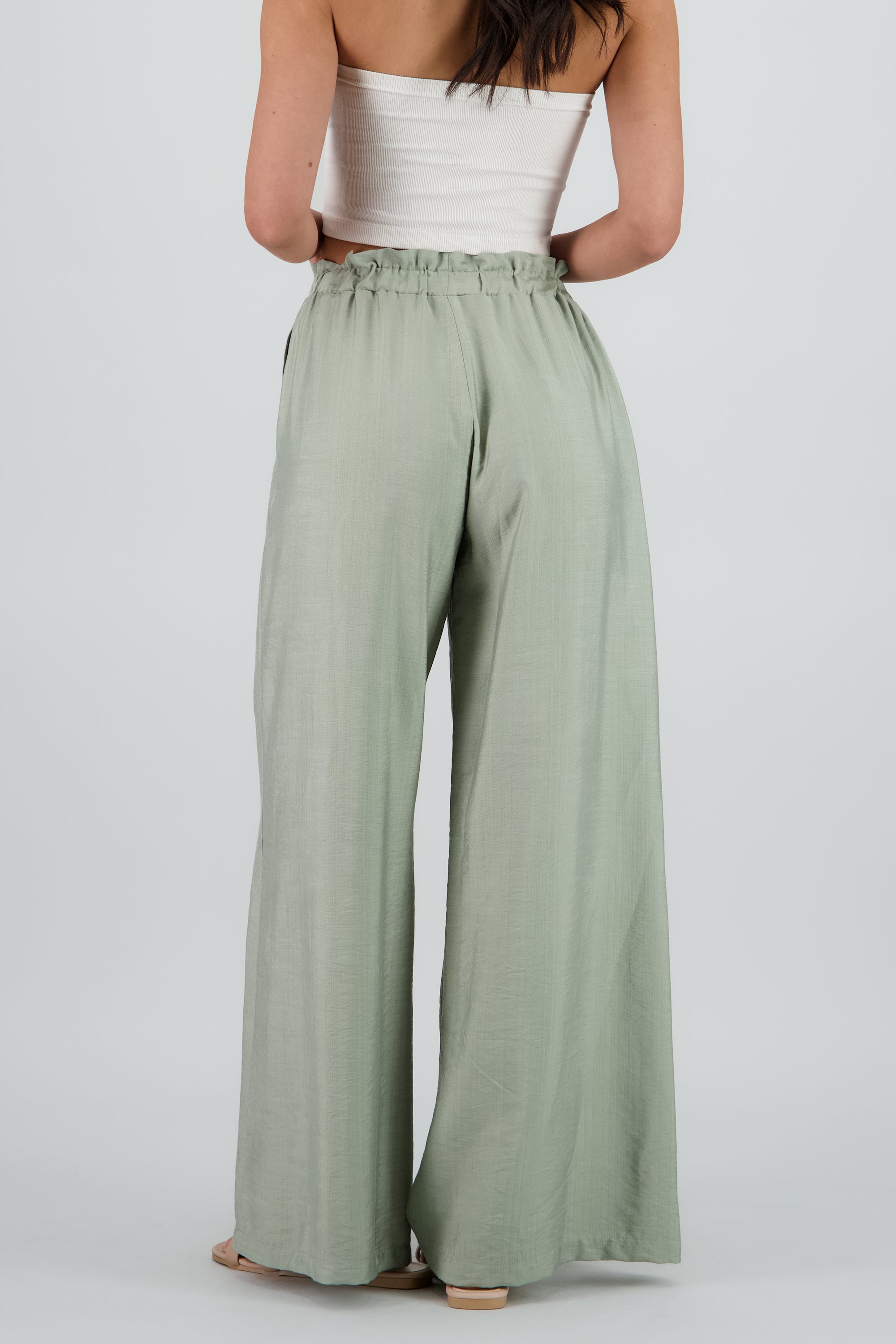 Pantalon fluido ligero detalle resorte SAGE