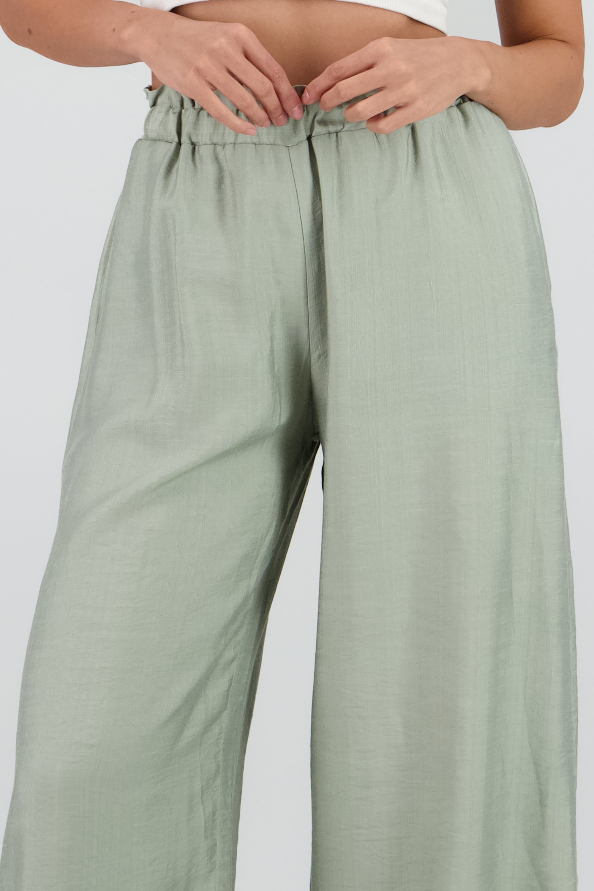 Pantalon fluido ligero detalle resorte SAGE