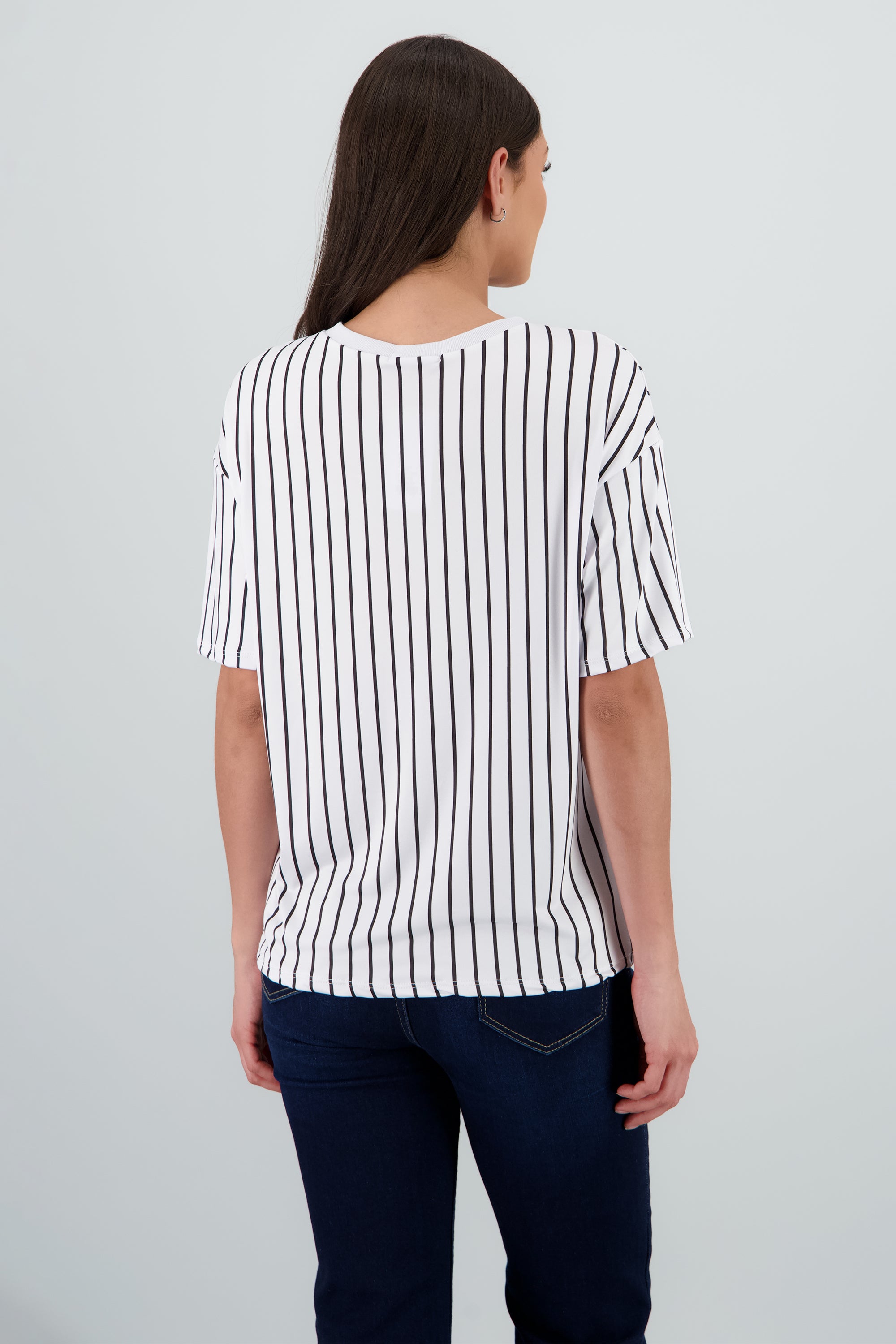 Playera beisbolera boston BLANCO COMBO